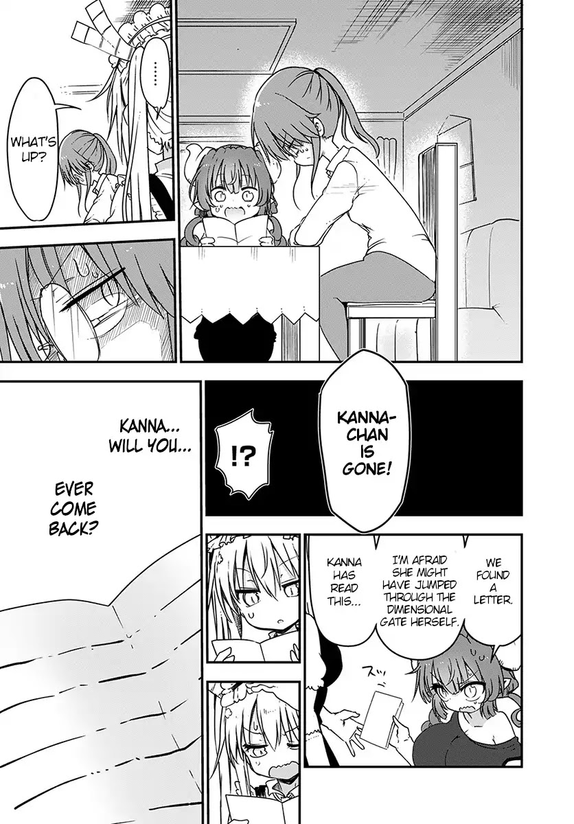 Kobayashi-san Chi no Maid Dragon Chapter 73 page 13 - Chapter 73: Kanna and leaving letters