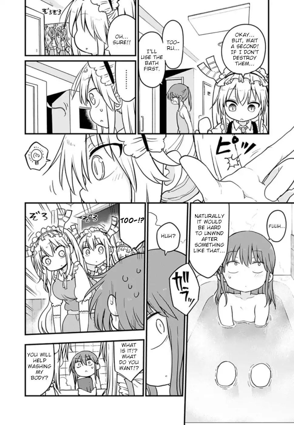 Kobayashi-san Chi no Maid Dragon Chapter 85 page 10 - Chapter 85: Tooru and molting