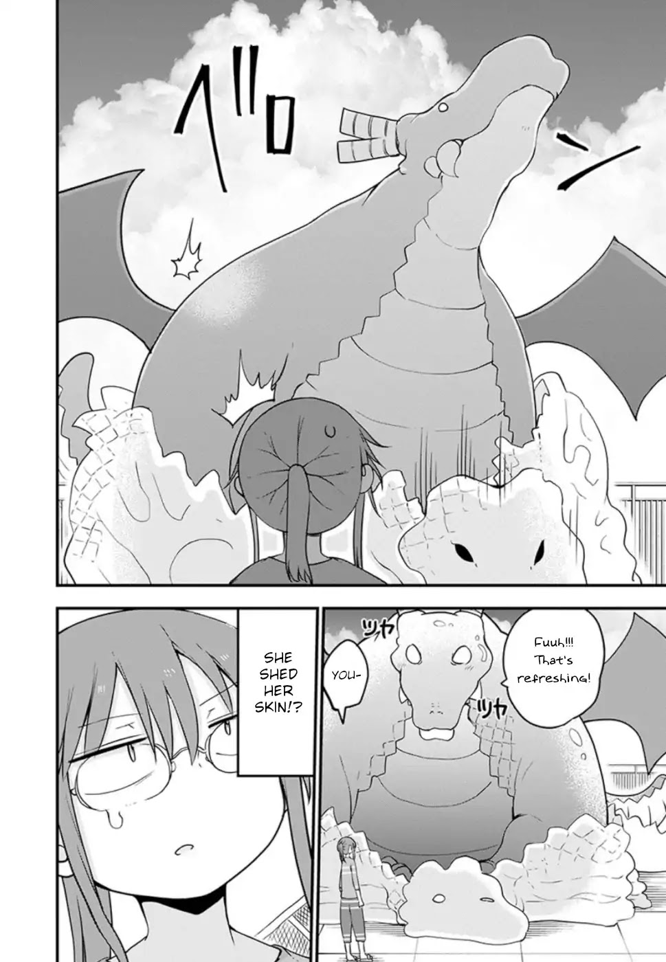 Kobayashi-san Chi no Maid Dragon Chapter 85 page 2 - Chapter 85: Tooru and molting