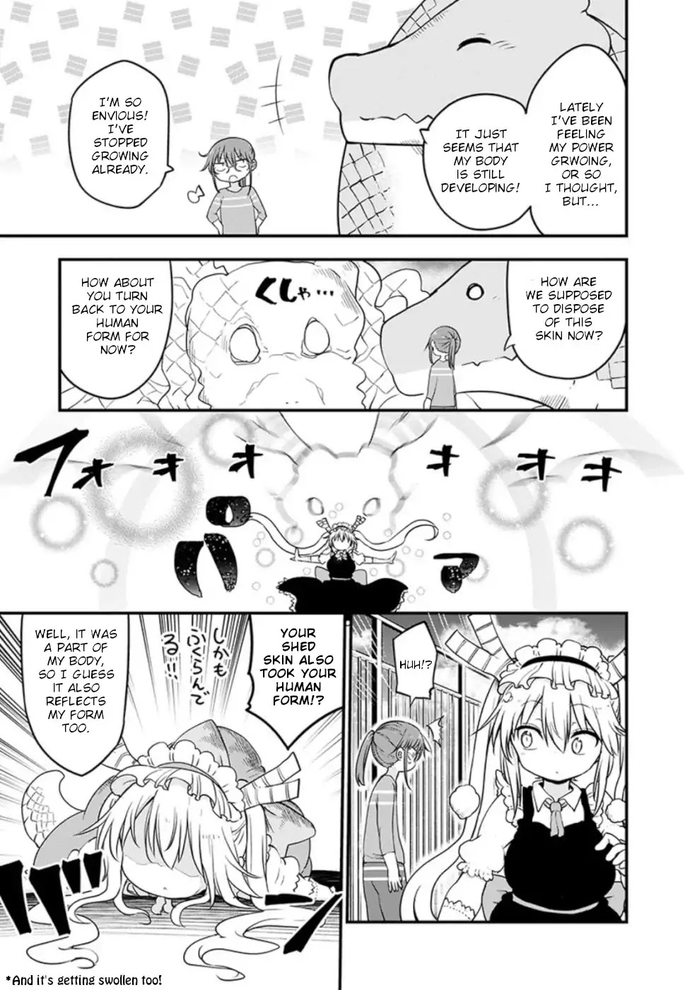 Kobayashi-san Chi no Maid Dragon Chapter 85 page 3 - Chapter 85: Tooru and molting