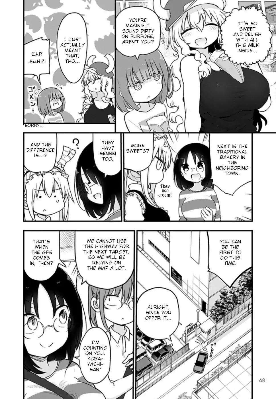 Kobayashi-san Chi no Maid Dragon Chapter 86 page 8 - Chapter 86: Elma and the Car