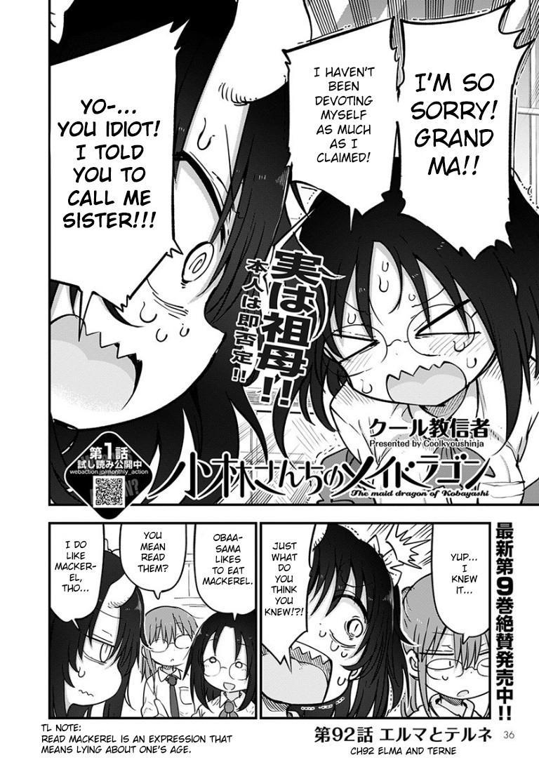 Kobayashi-san Chi no Maid Dragon Chapter 92 page 2 - Chapter 92: Elma and Terne