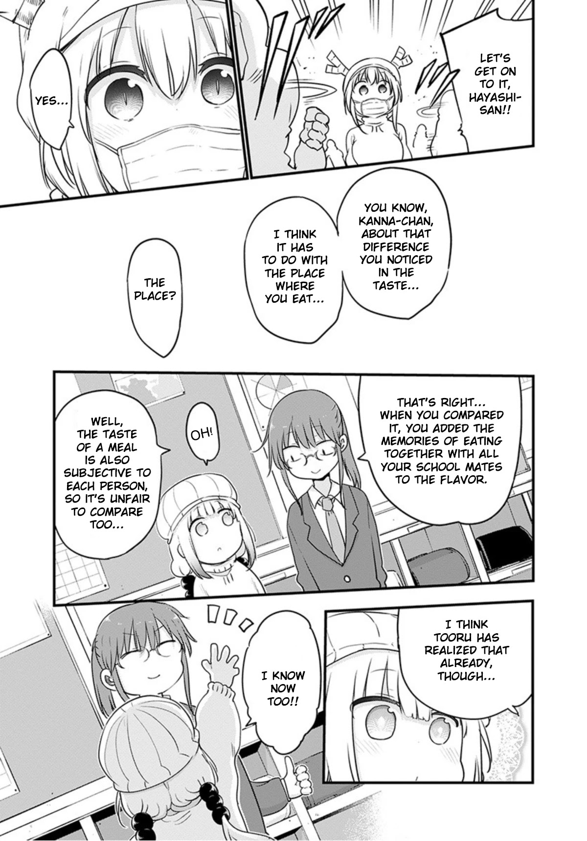 Kobayashi-san Chi no Maid Dragon Chapter 98 page 13 - Chapter 98: Tooru and School Lunches