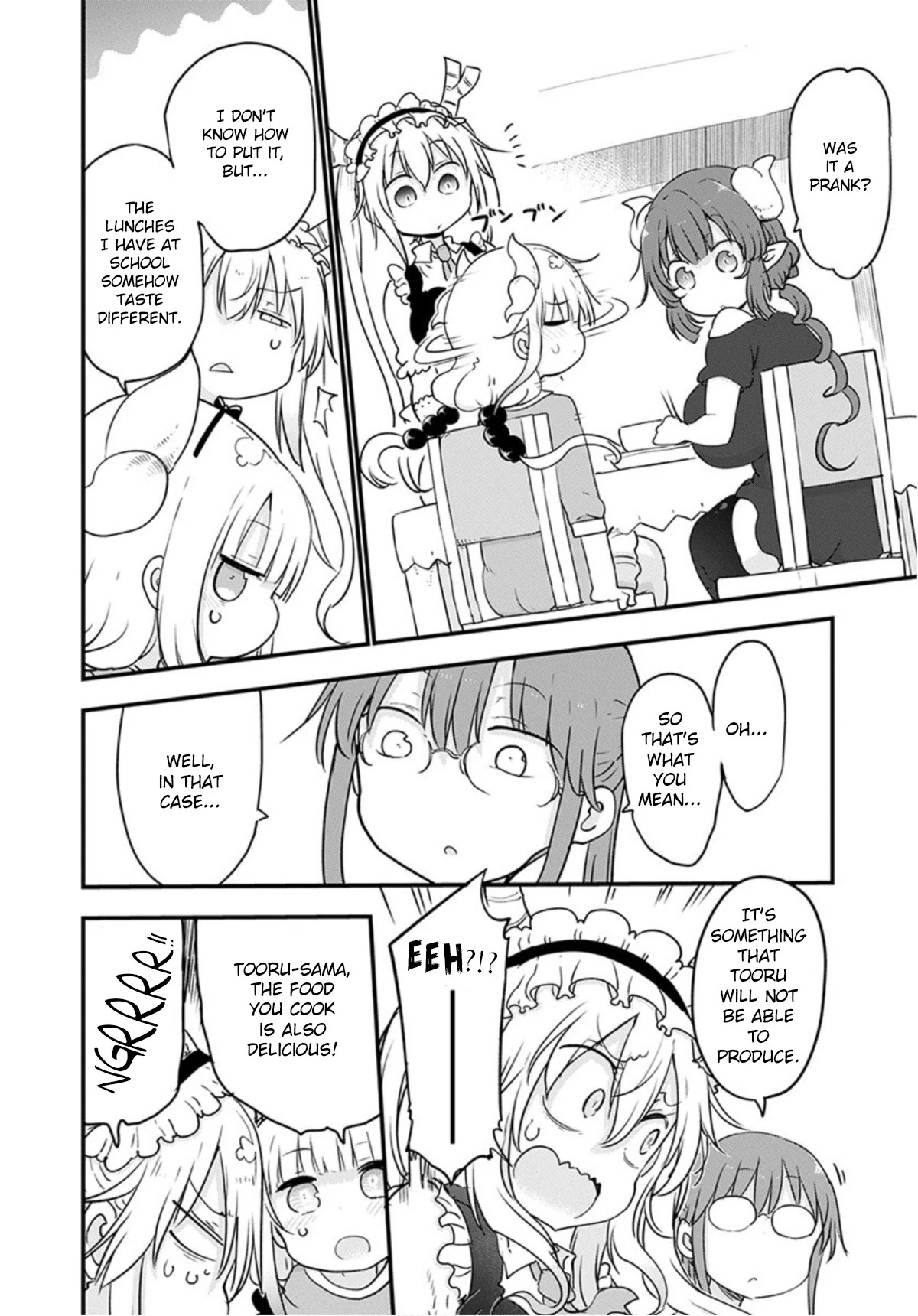 Kobayashi-san Chi no Maid Dragon Chapter 98 page 8 - Chapter 98: Tooru and School Lunches