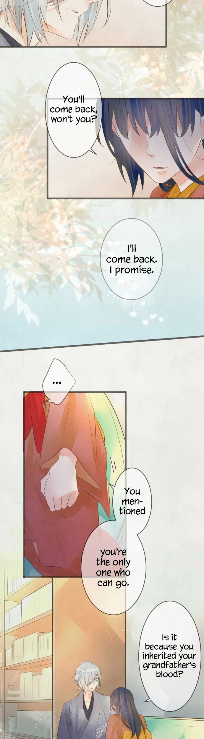 Kochou no Yumeji Chapter 163 page 11 - Chapter 163: Promise -Part Two-