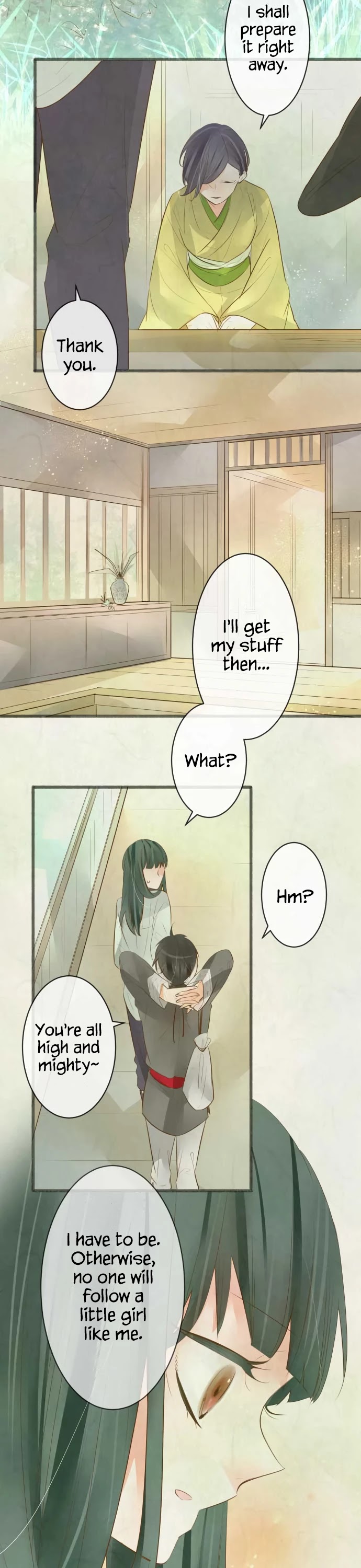 Kochou no Yumeji Chapter 165 page 13 - Chapter 165: Midori -Part Two-