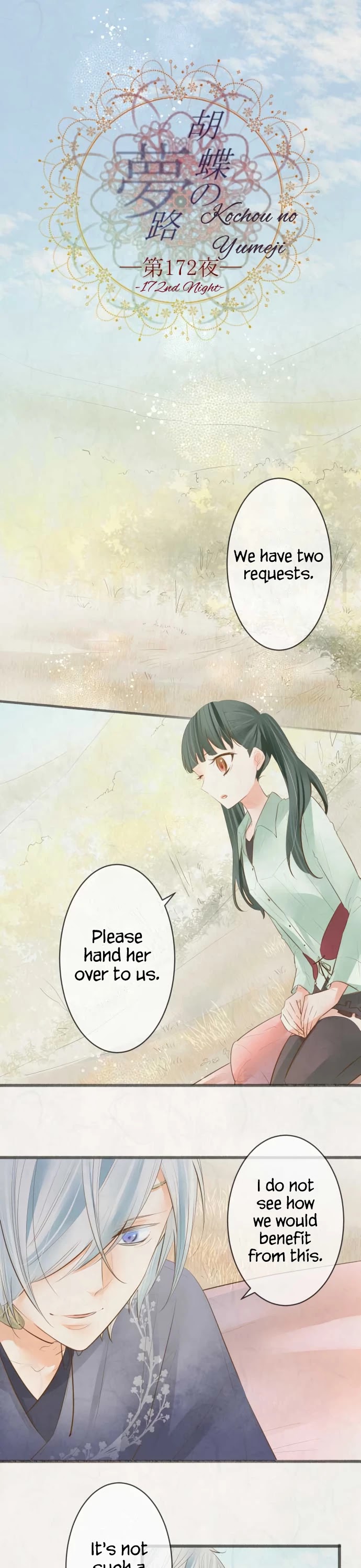 Kochou no Yumeji Chapter 172 page 2 - Chapter 172: Arrive -Part Two-