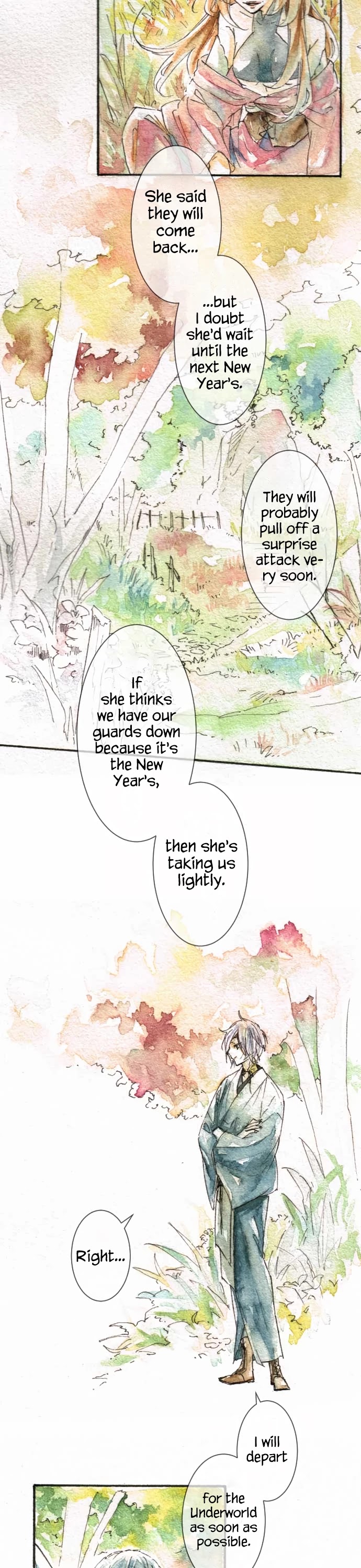 Kochou no Yumeji Chapter 173 page 7 - Chapter 173: Farewell -Part One-