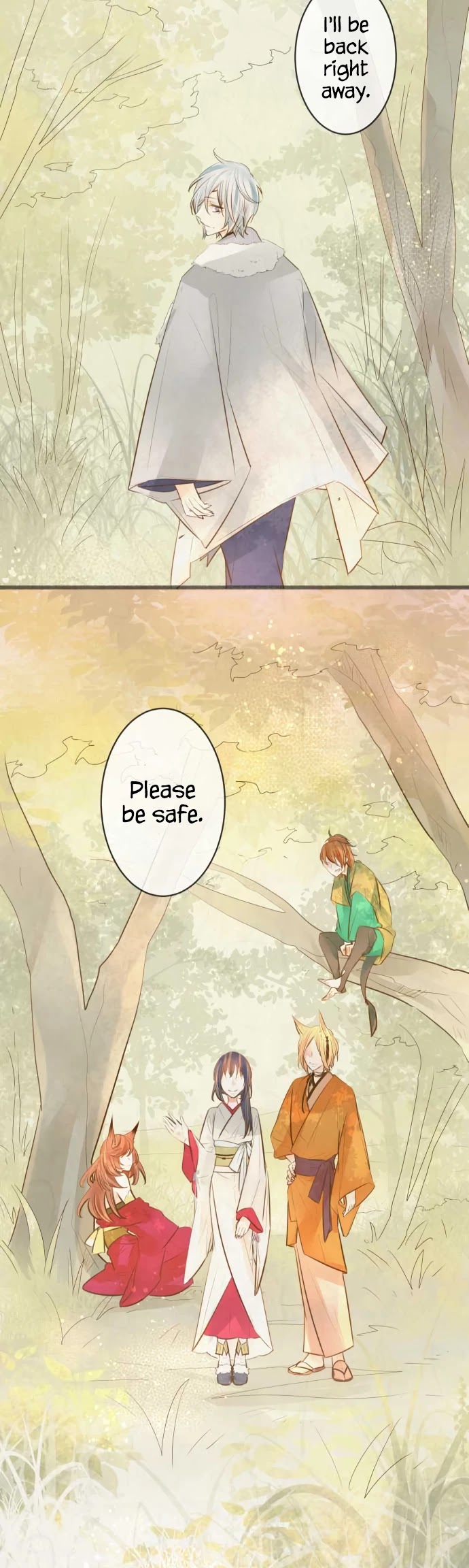 Kochou no Yumeji Chapter 174 page 15 - Chapter 174: Farewell -Part Two-