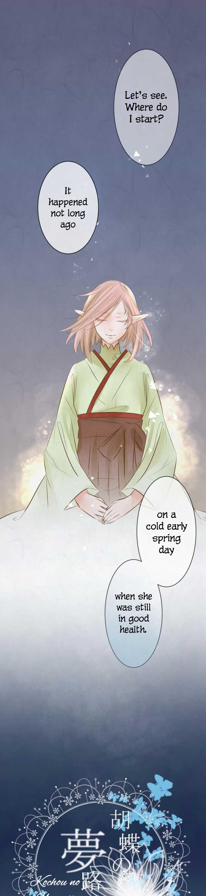 Kochou no Yumeji Chapter 95 page 2 - Chapter 95: Friend -Part Four-