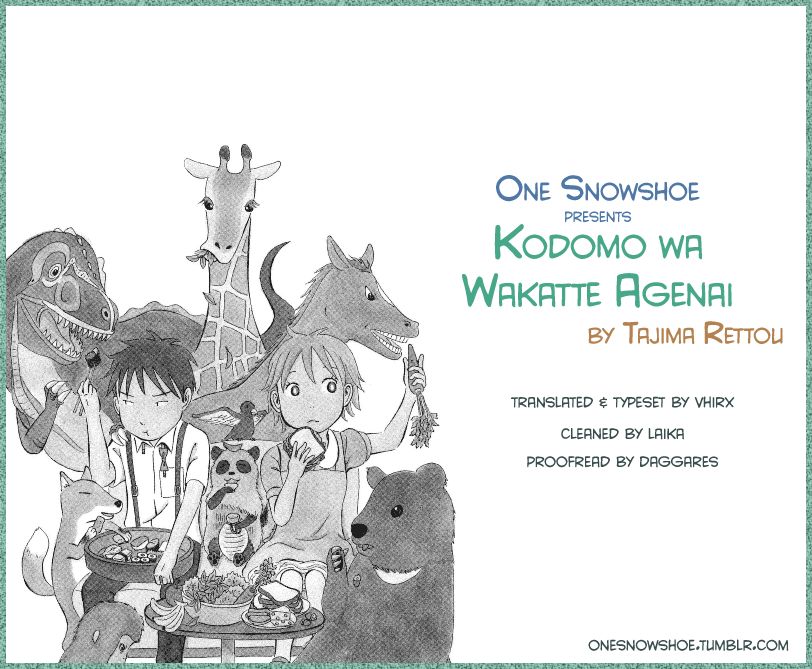 Kodomo wa Wakatte Agenai Chapter 5 page 1 - Chapter 5 : To Those Who Smile