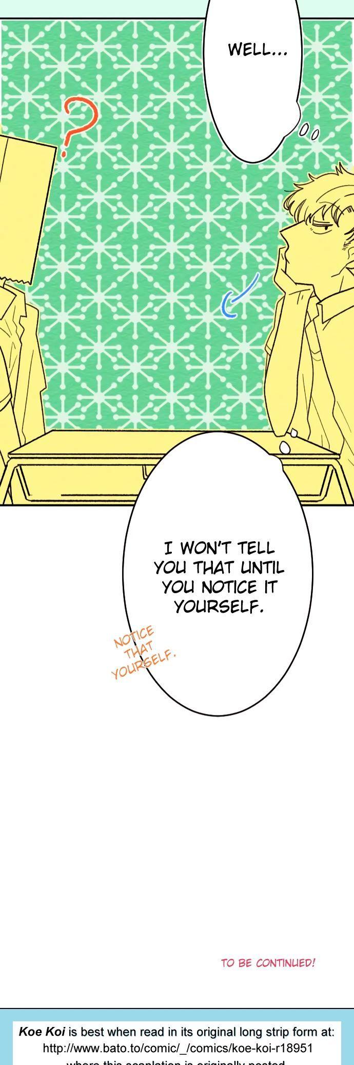 Koe Koi Chapter 11 page 21 - Chapter 11 : I Can't Hide It