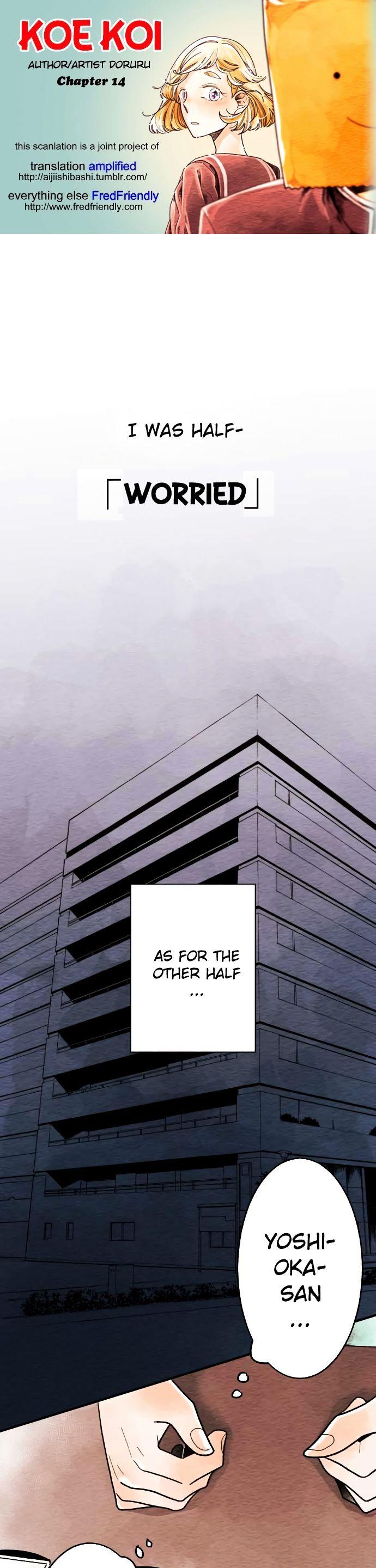 Koe Koi Chapter 14 page 1 - Chapter 14 : I Want to Know