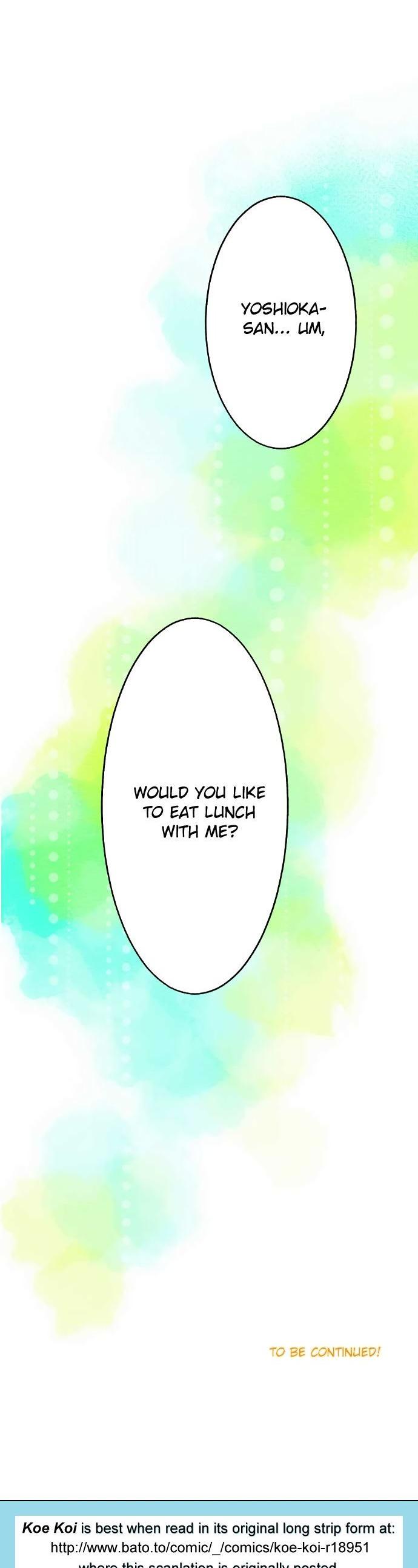Koe Koi Chapter 14 page 20 - Chapter 14 : I Want to Know