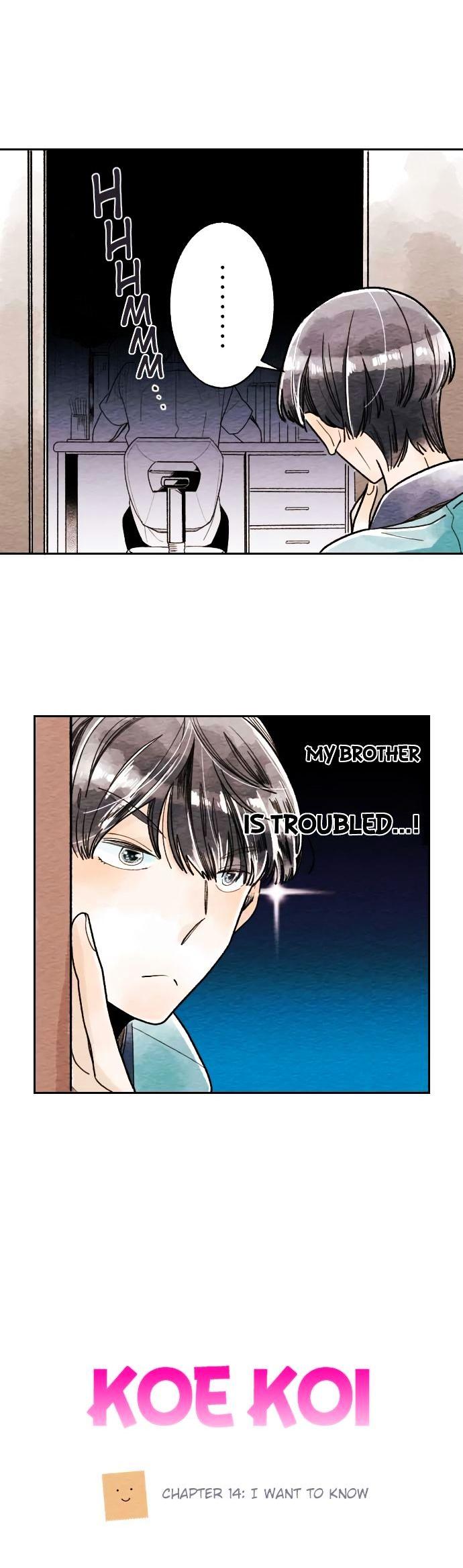 Koe Koi Chapter 14 page 4 - Chapter 14 : I Want to Know