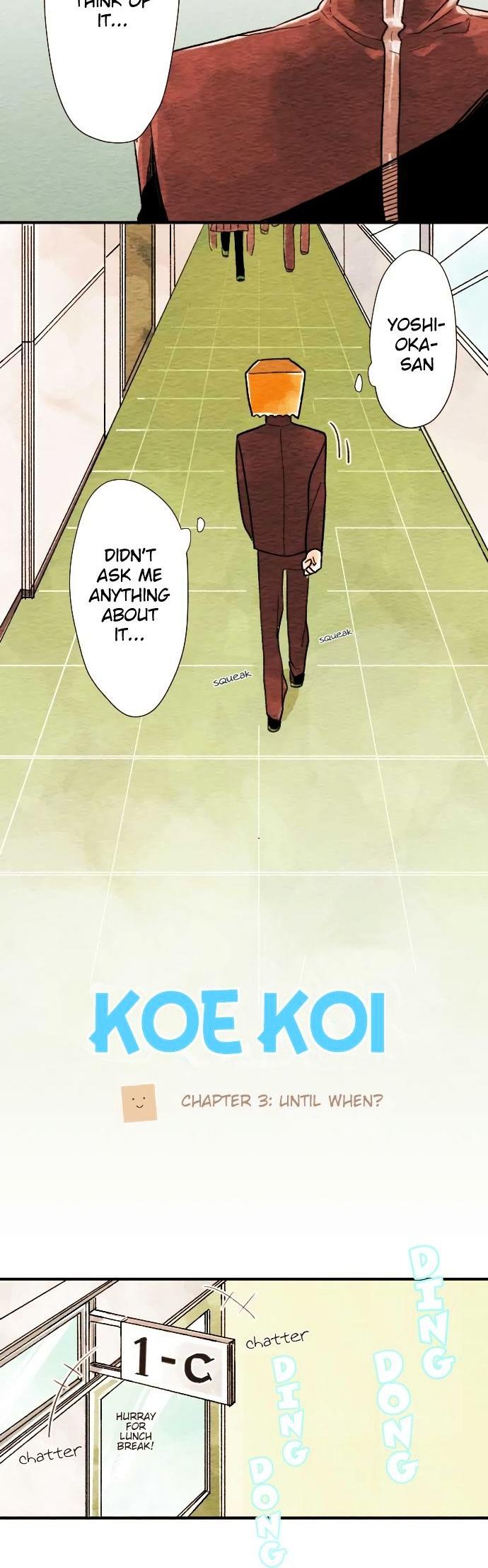 Koe Koi Chapter 3 page 2 - Chapter 3 : Until When?