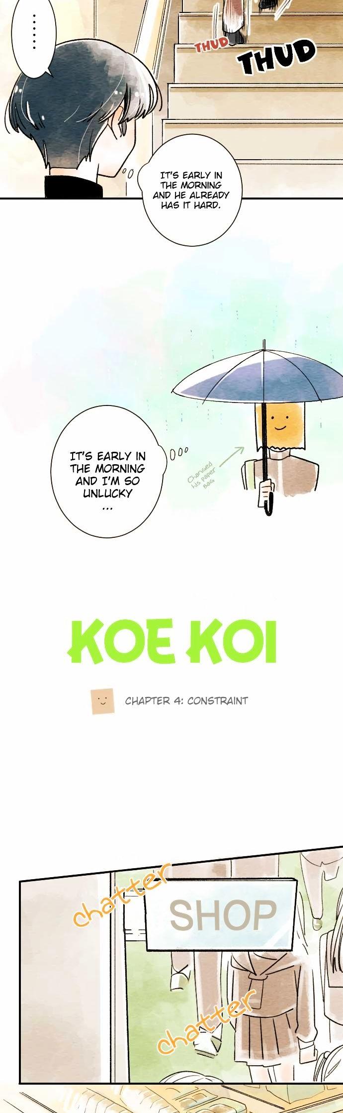 Koe Koi Chapter 4 page 5 - Chapter 4 : Restraint