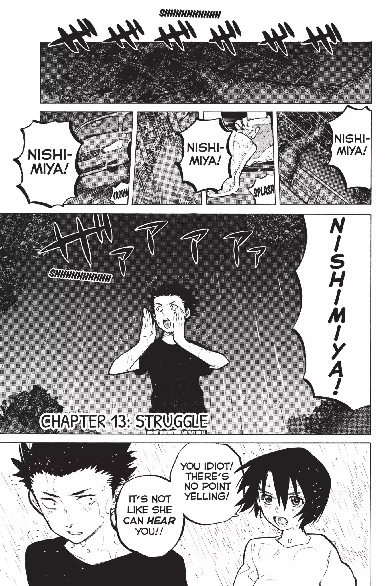 Koe no Katachi Chapter 13 page 1 - Chapter 13: Struggle