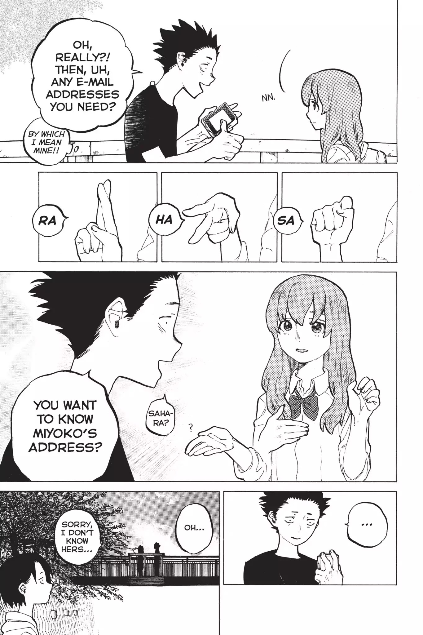 Koe no Katachi Chapter 15 page 8 - Chapter 15: Better News