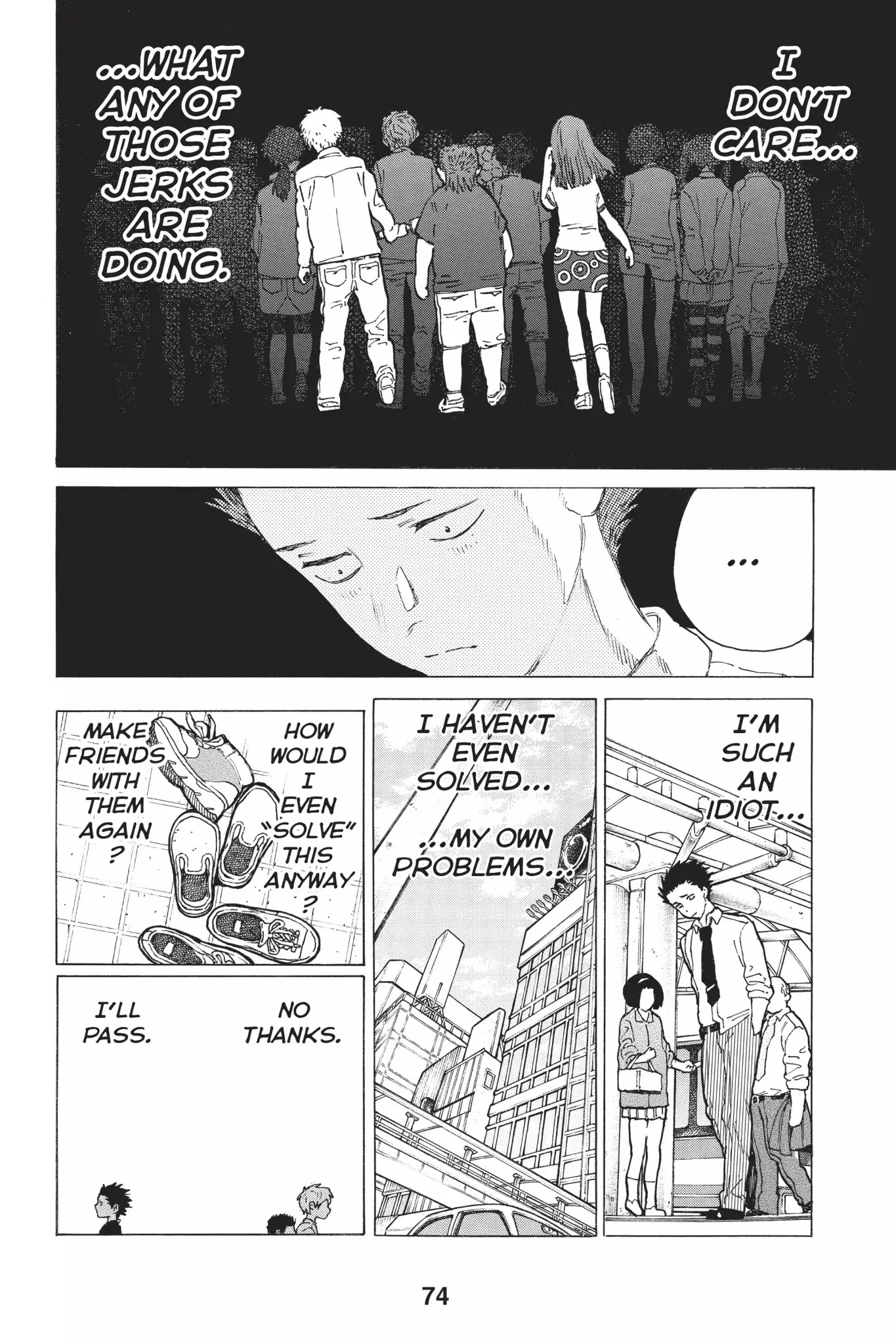 Koe no Katachi Chapter 18 page 12 - Chapter 18: I Don't Care in the Least