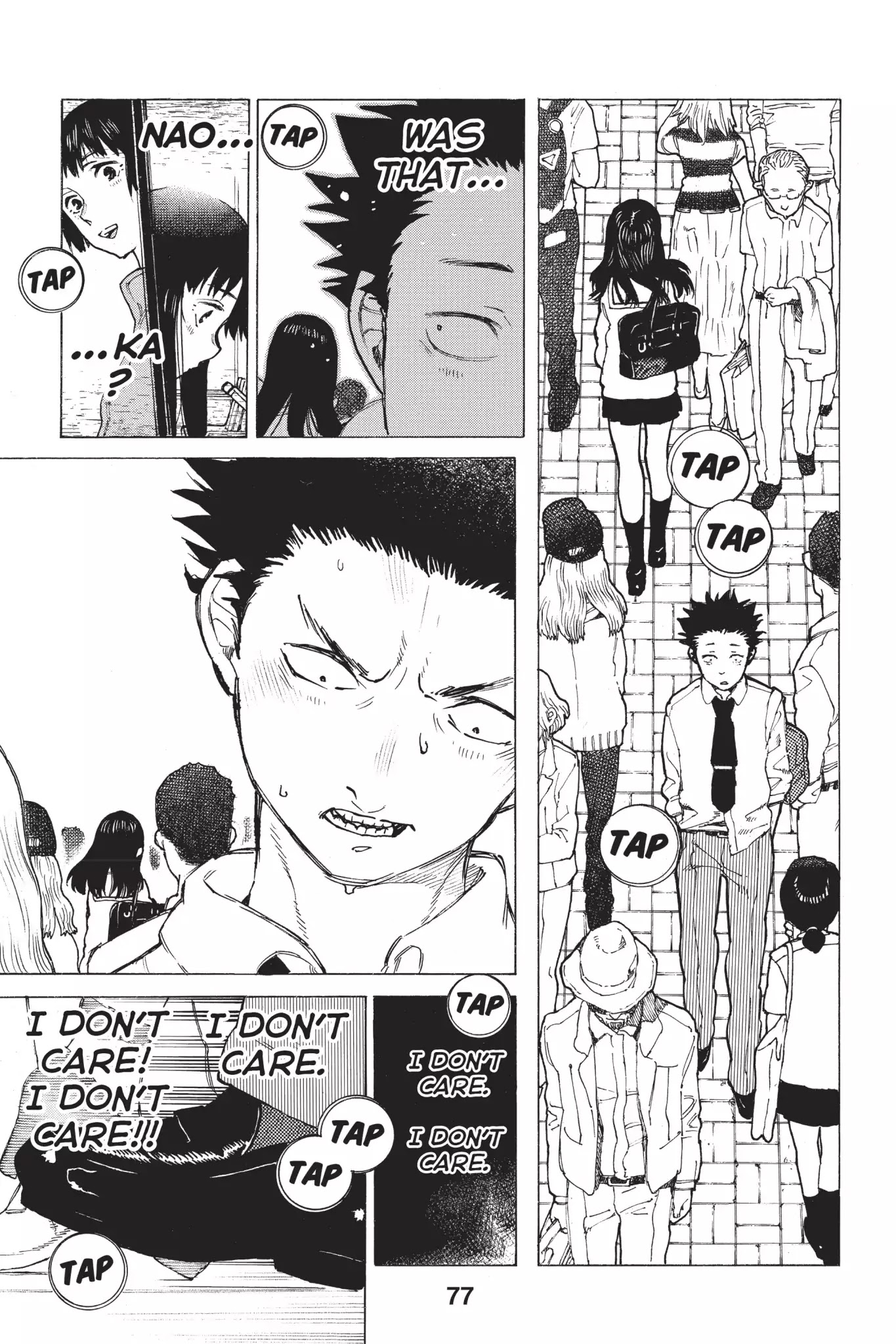 Koe no Katachi Chapter 18 page 15 - Chapter 18: I Don't Care in the Least
