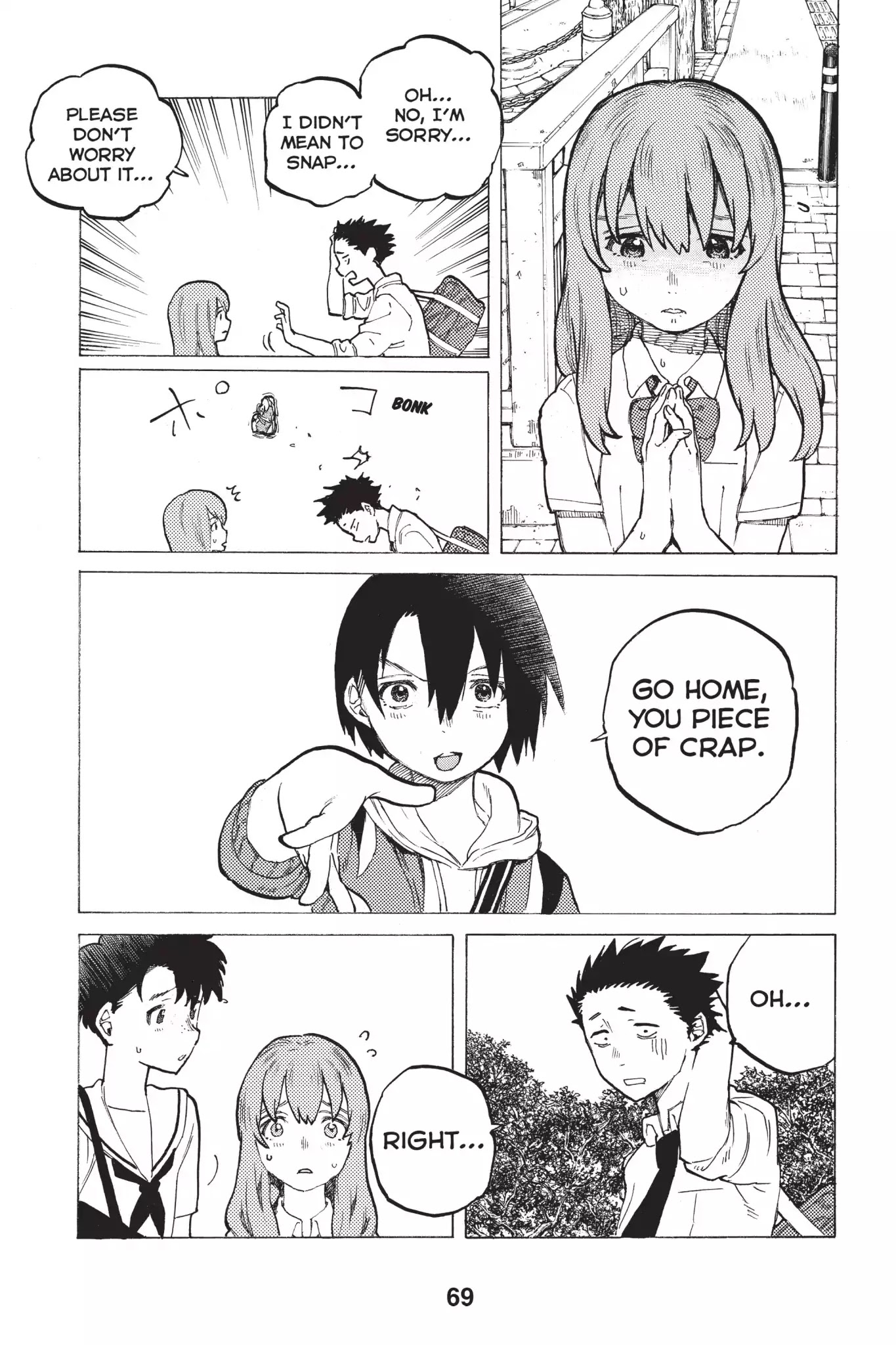 Koe no Katachi Chapter 18 page 7 - Chapter 18: I Don't Care in the Least