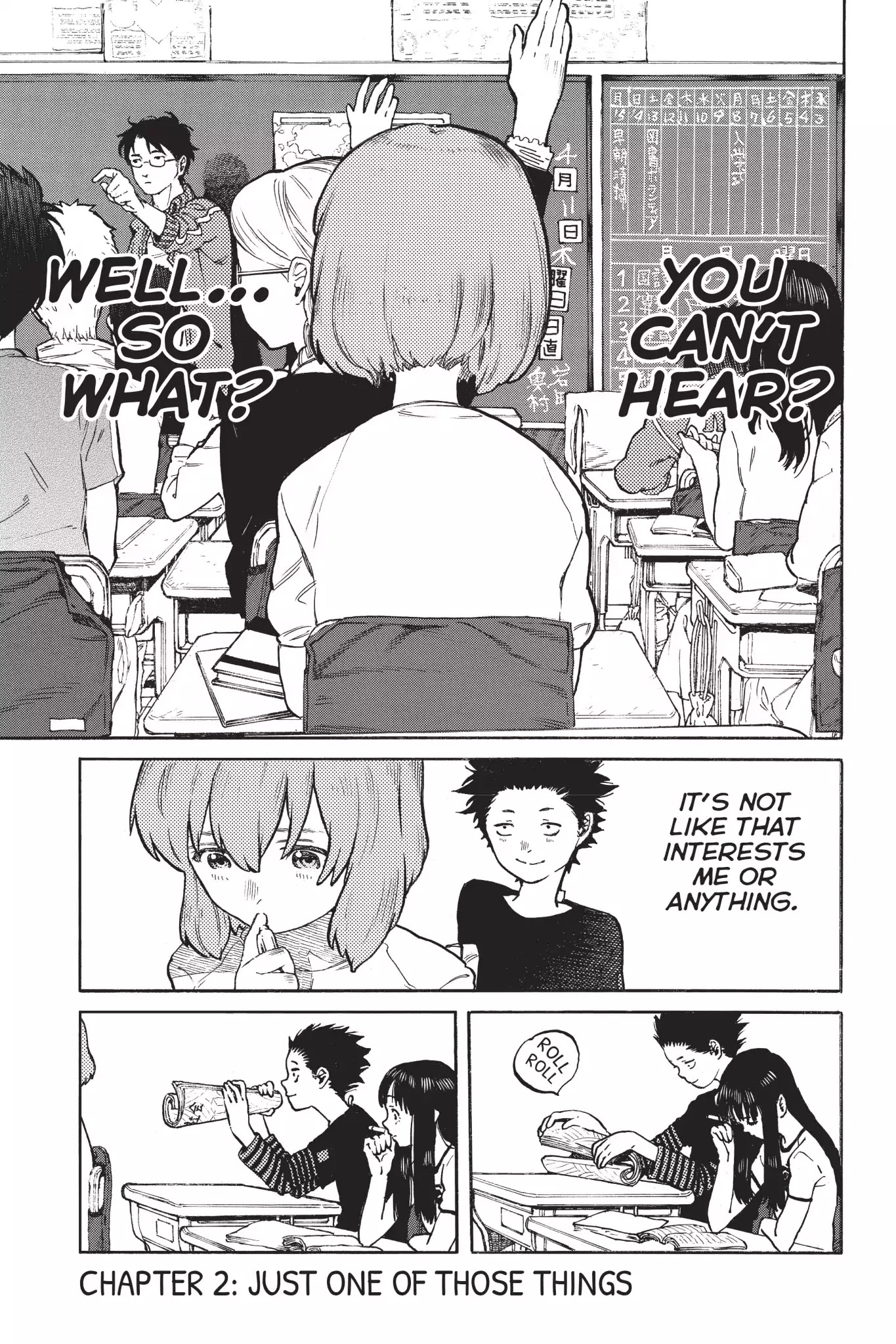 Koe no Katachi Chapter 2 page 1 - Chapter 2: Just One of Those Things