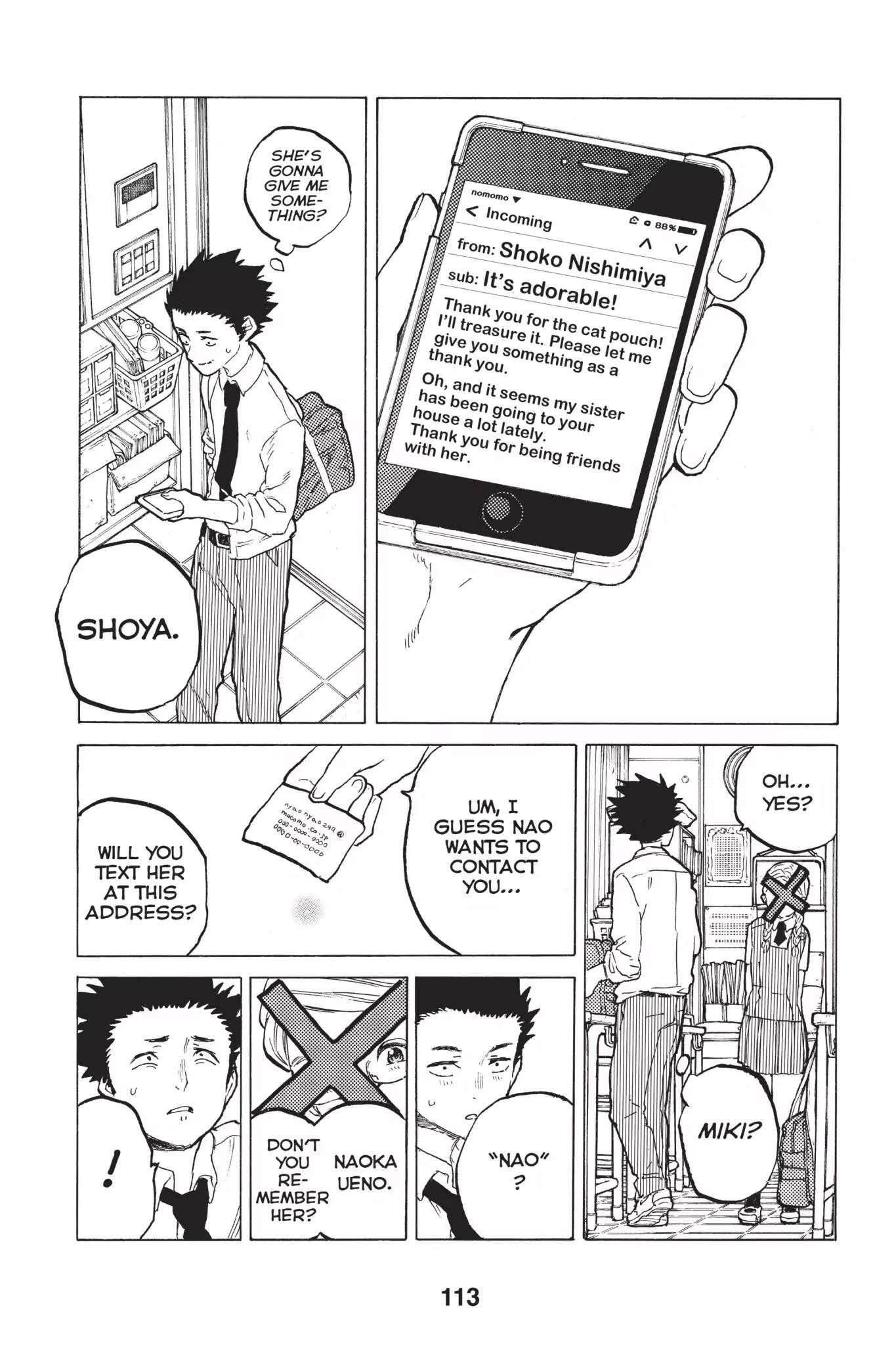 Koe no Katachi Chapter 20 page 11 - Chapter 20: Reason