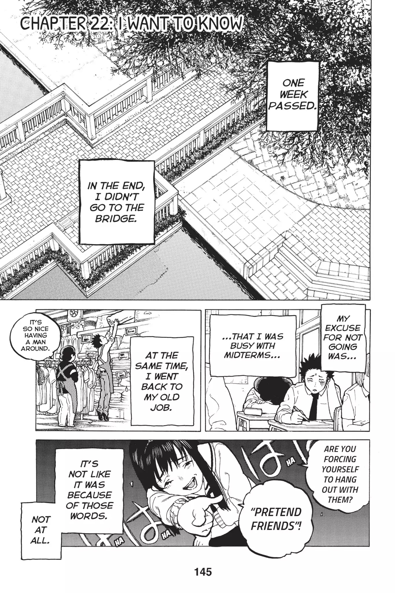 Koe no Katachi Chapter 22 page 1 - Chapter 22: I Want to Know