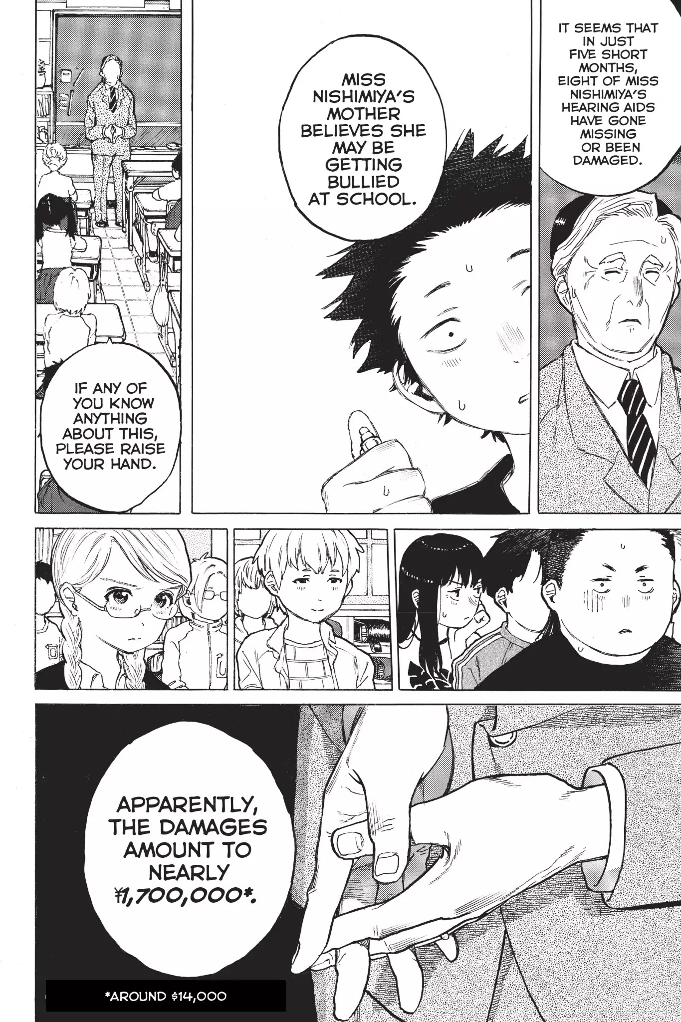 Koe no Katachi Chapter 3 page 8 - Chapter 3: Hahahahaha