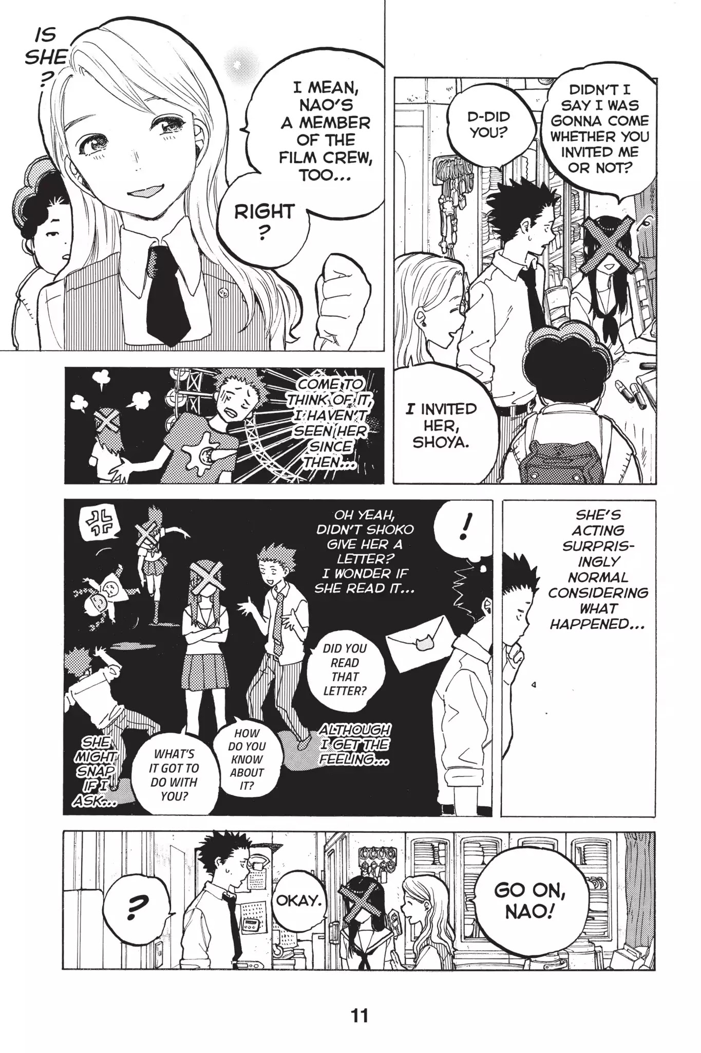 Koe no Katachi Chapter 33 page 12 - Chapter 33: Big Friend "N"