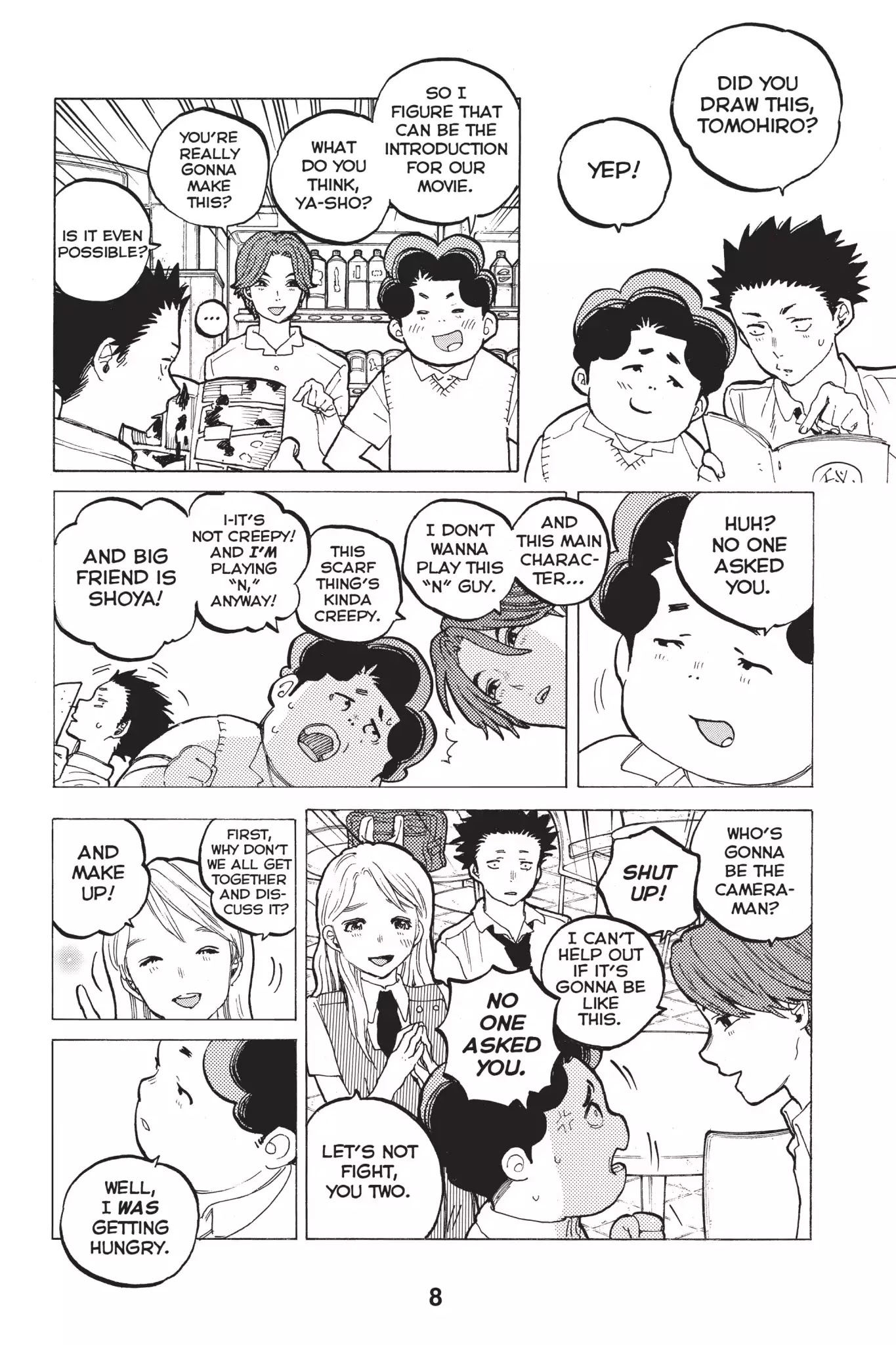 Koe no Katachi Chapter 33 page 9 - Chapter 33: Big Friend "N"