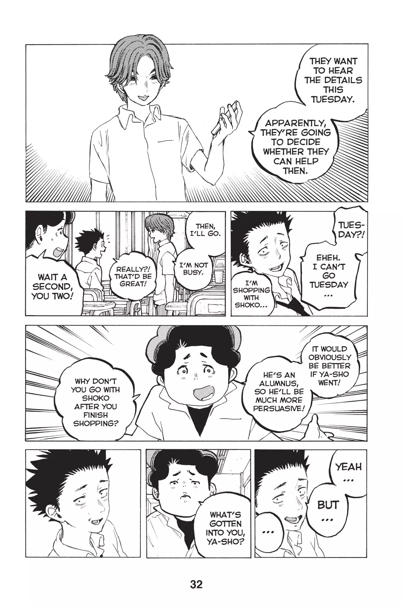 Koe no Katachi Chapter 34 page 10 - Chapter 34: I Don't Want to Go