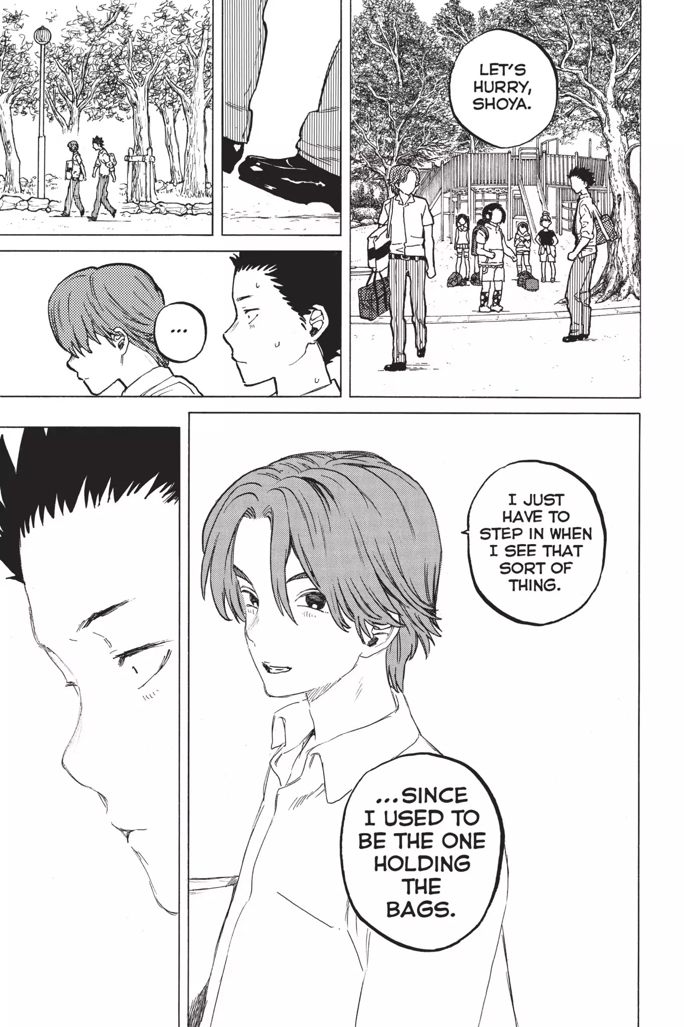 Koe no Katachi Chapter 34 page 19 - Chapter 34: I Don't Want to Go