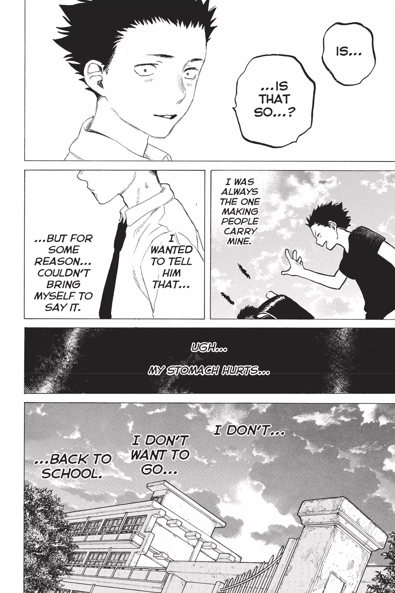 Koe no Katachi Chapter 34 page 20 - Chapter 34: I Don't Want to Go