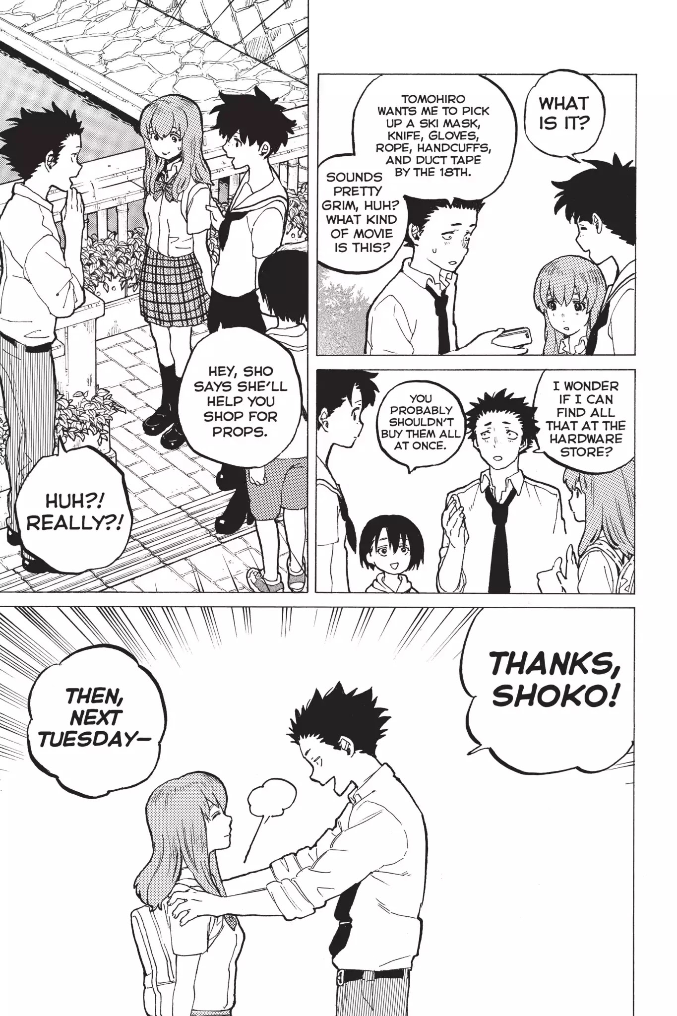 Koe no Katachi Chapter 34 page 5 - Chapter 34: I Don't Want to Go