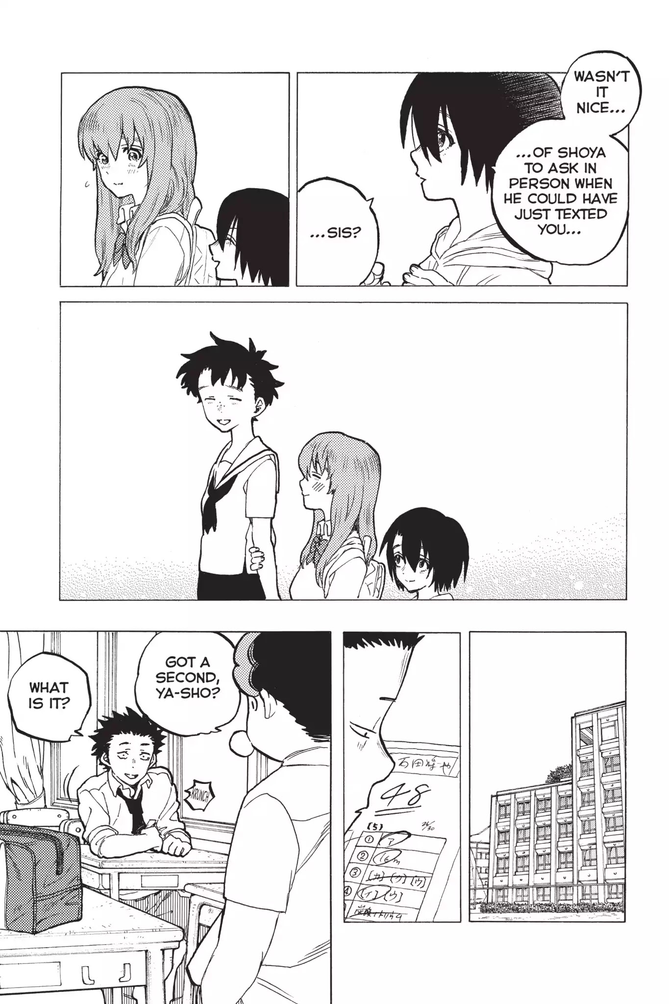 Koe no Katachi Chapter 34 page 7 - Chapter 34: I Don't Want to Go