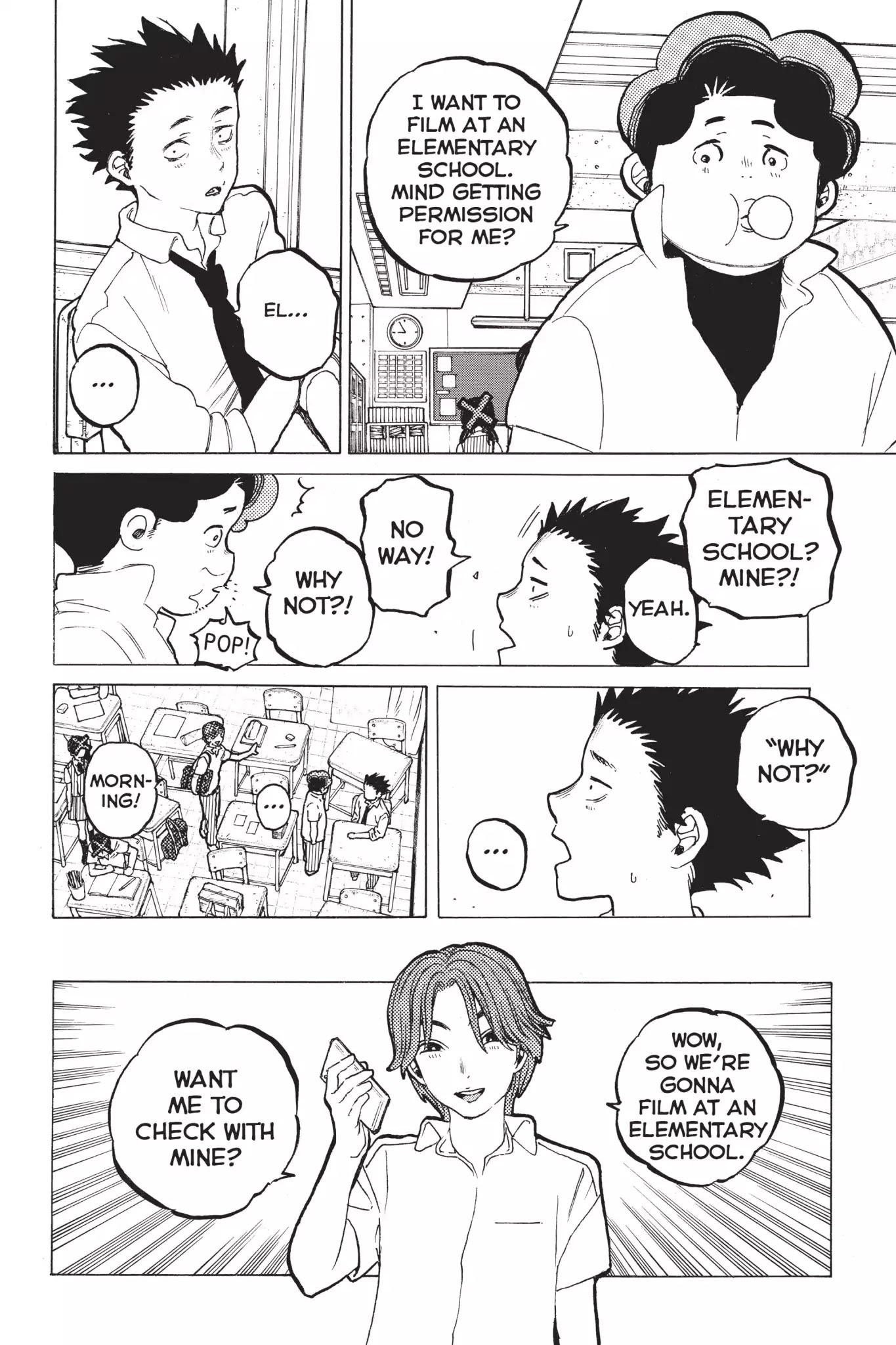Koe no Katachi Chapter 34 page 8 - Chapter 34: I Don't Want to Go