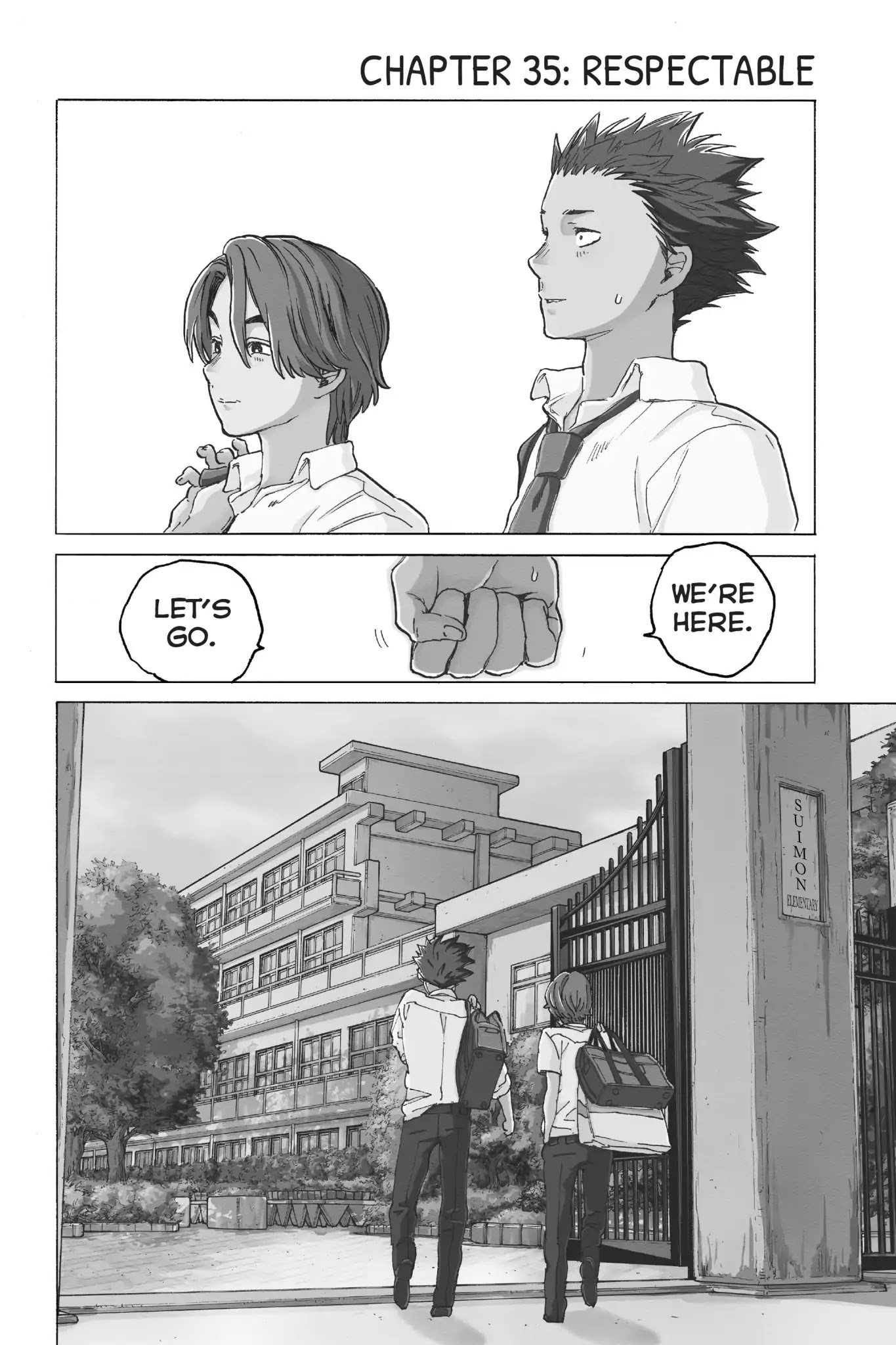 Koe no Katachi Chapter 35 page 1 - Chapter 35: Respectable