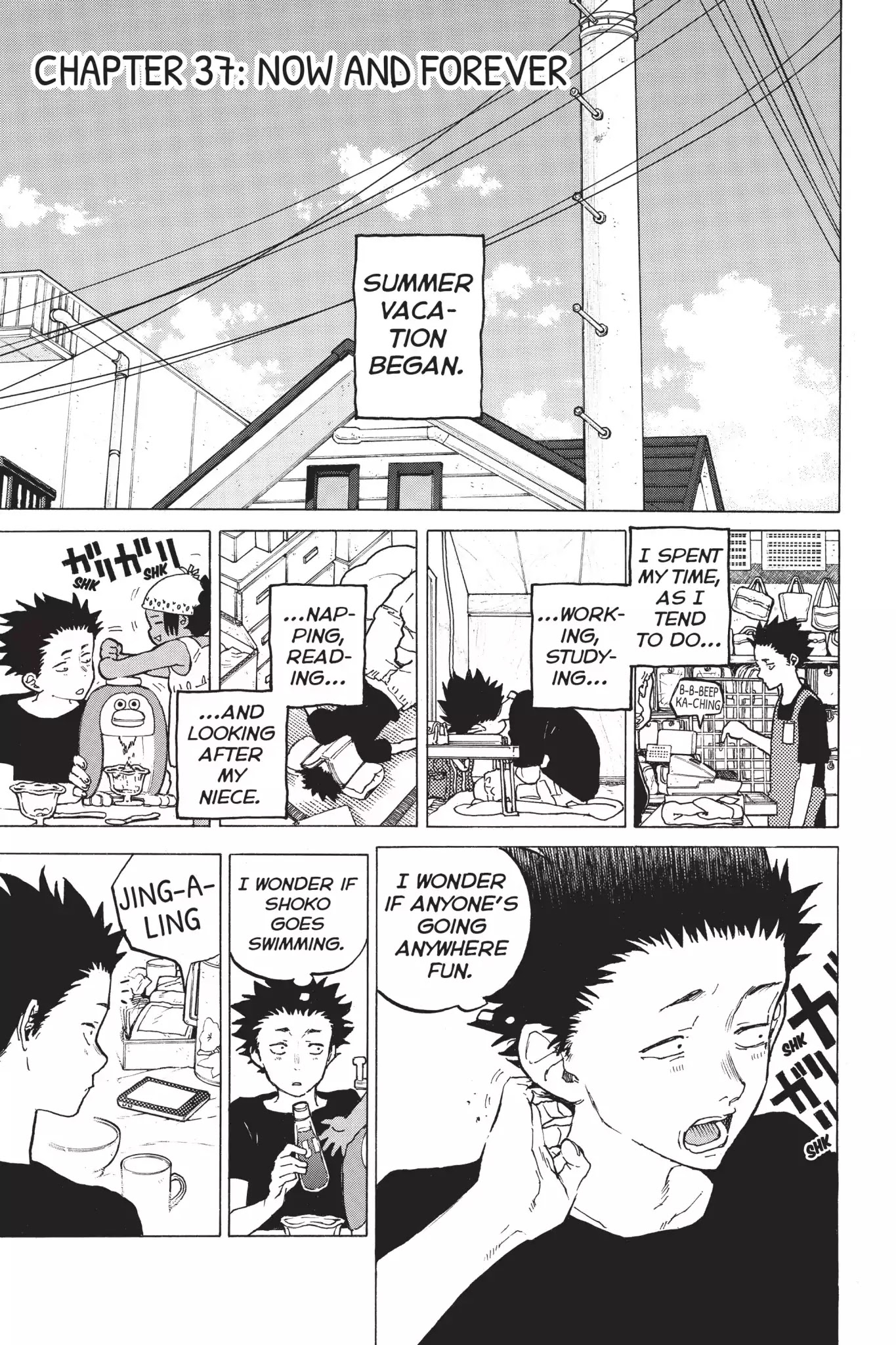 Koe no Katachi Chapter 37 page 1 - Chapter 37: Now and Forever