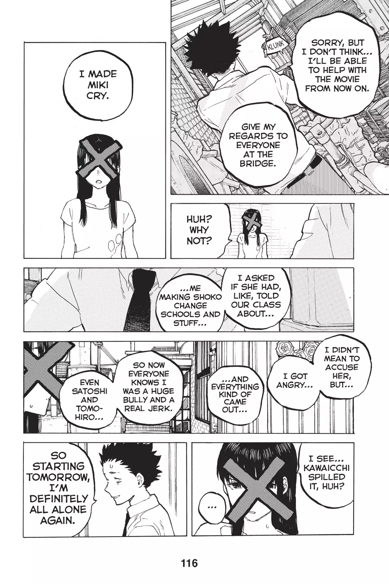 Koe no Katachi Chapter 38 page 14 - Chapter 38: Jumping at Shadows