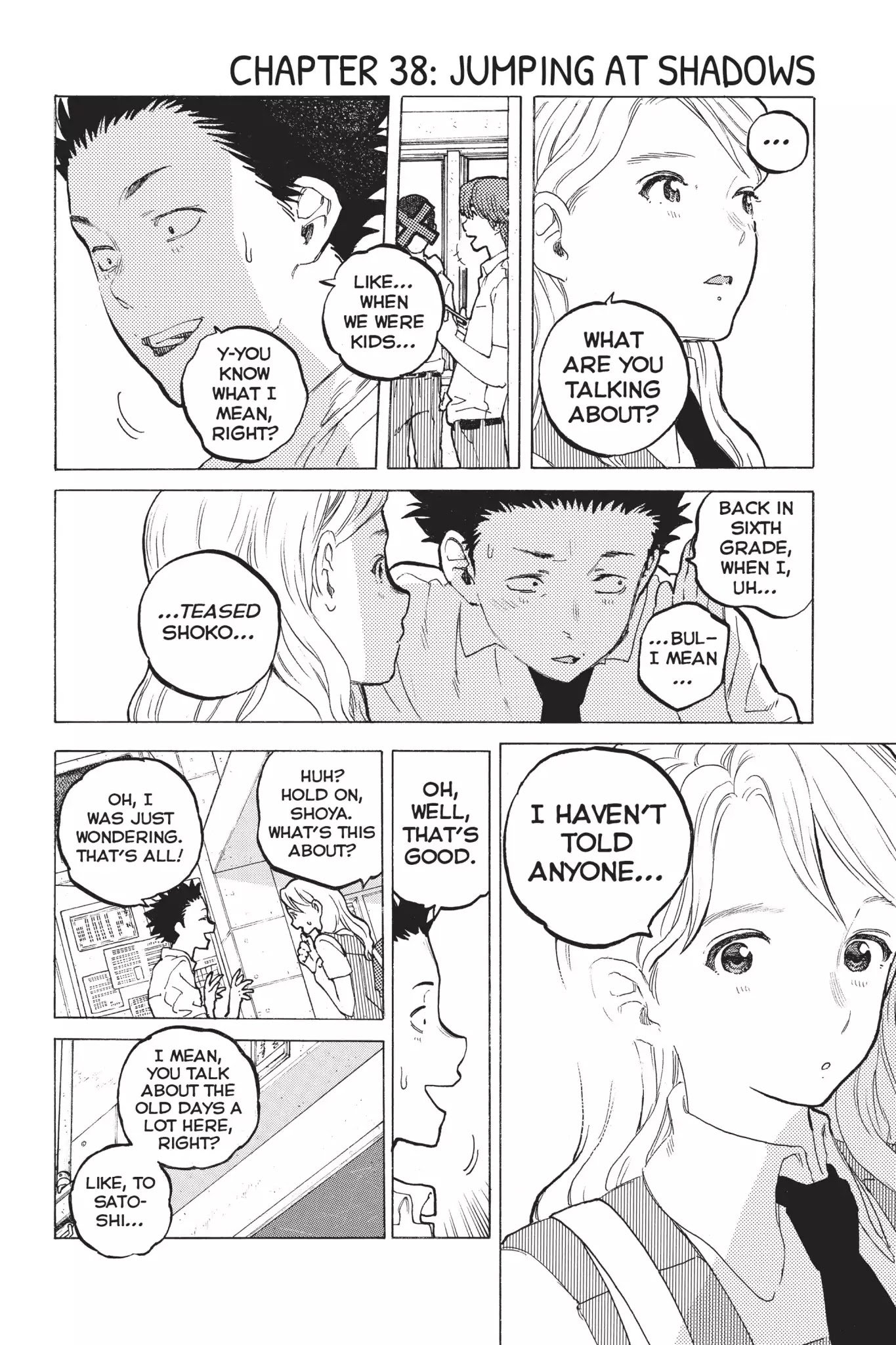 Koe no Katachi Chapter 38 page 2 - Chapter 38: Jumping at Shadows