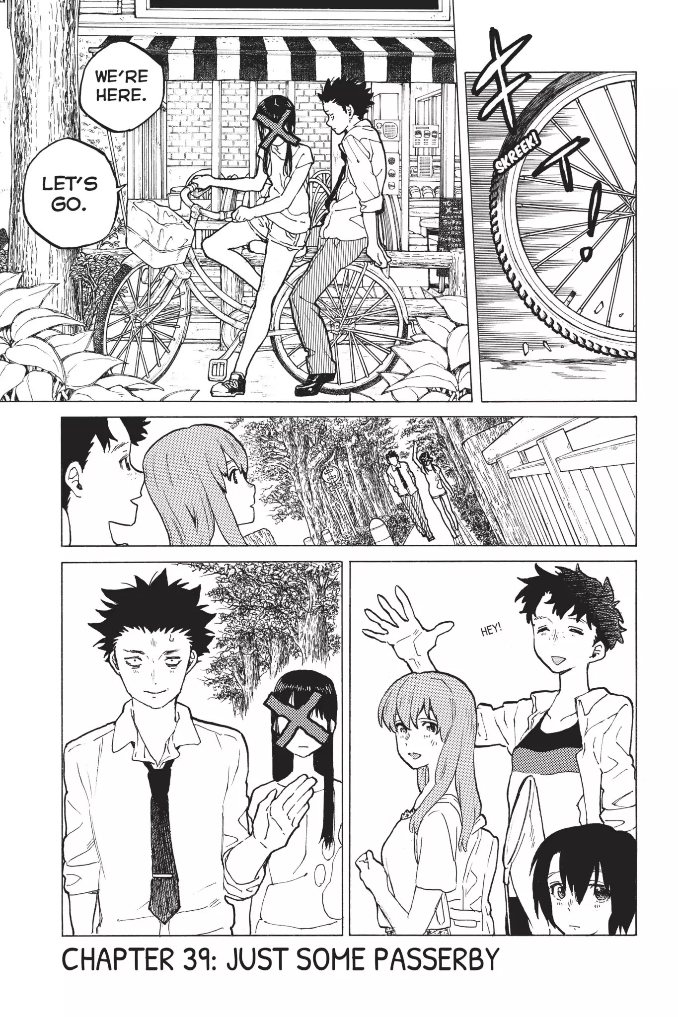 Koe no Katachi Chapter 39 page 1 - Chapter 39: Just Some Passerby
