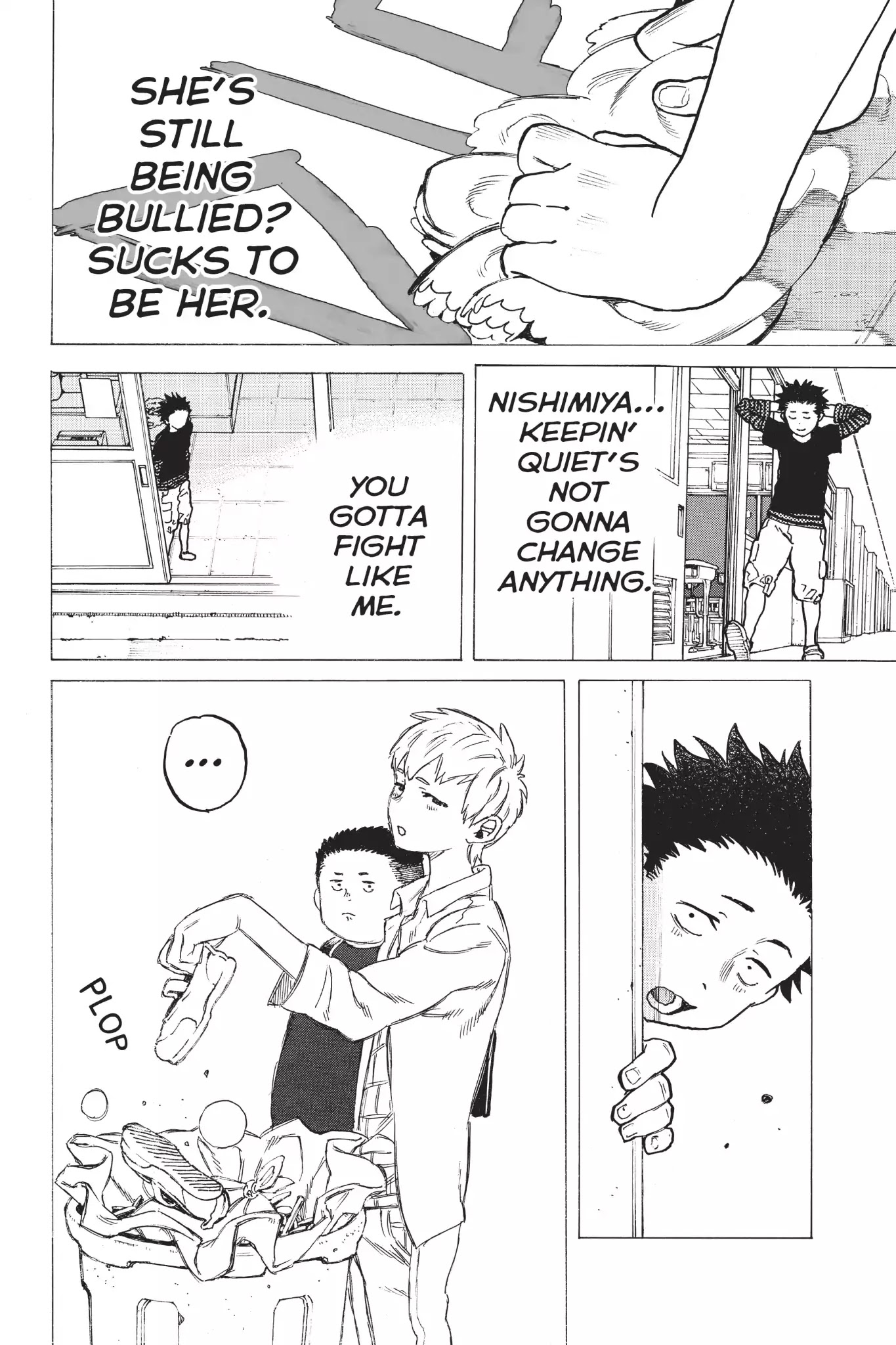 Koe no Katachi Chapter 4 page 10 - Chapter 4: Nishimiya, You Piece of Shit