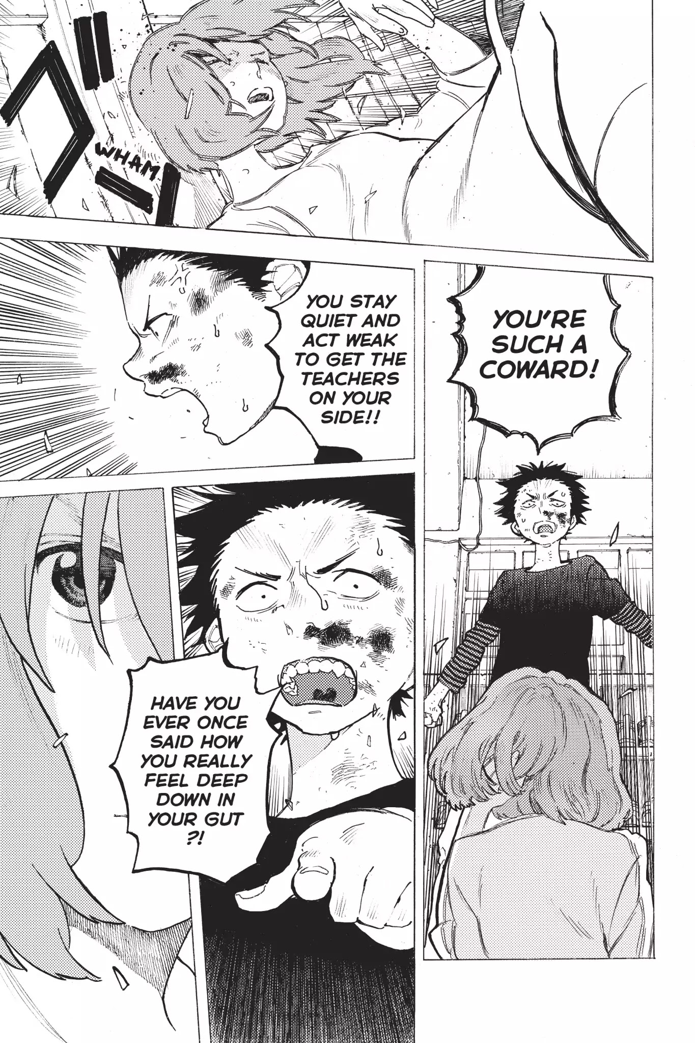 Koe no Katachi Chapter 4 page 15 - Chapter 4: Nishimiya, You Piece of Shit