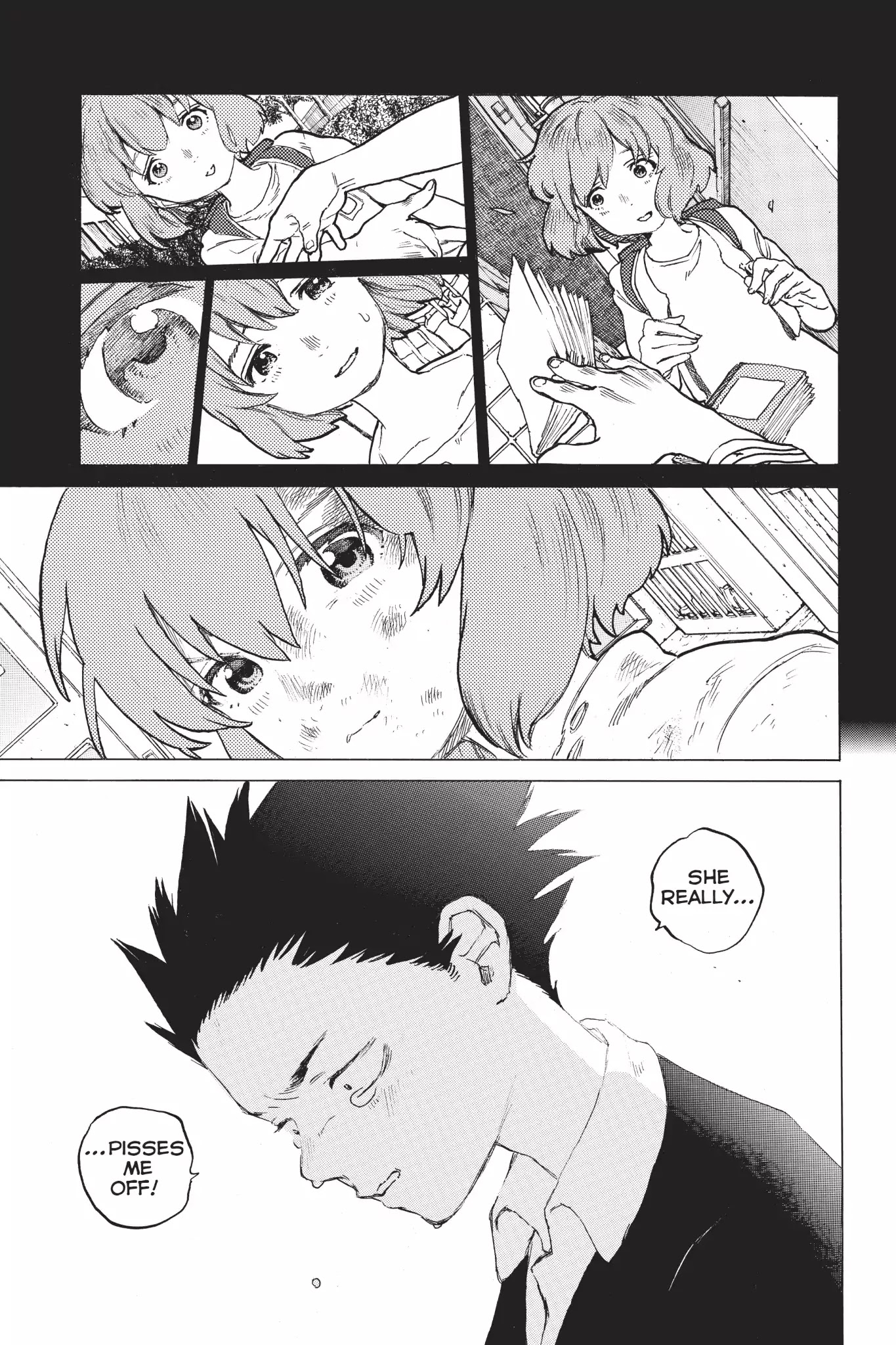 Koe no Katachi Chapter 4 page 23 - Chapter 4: Nishimiya, You Piece of Shit