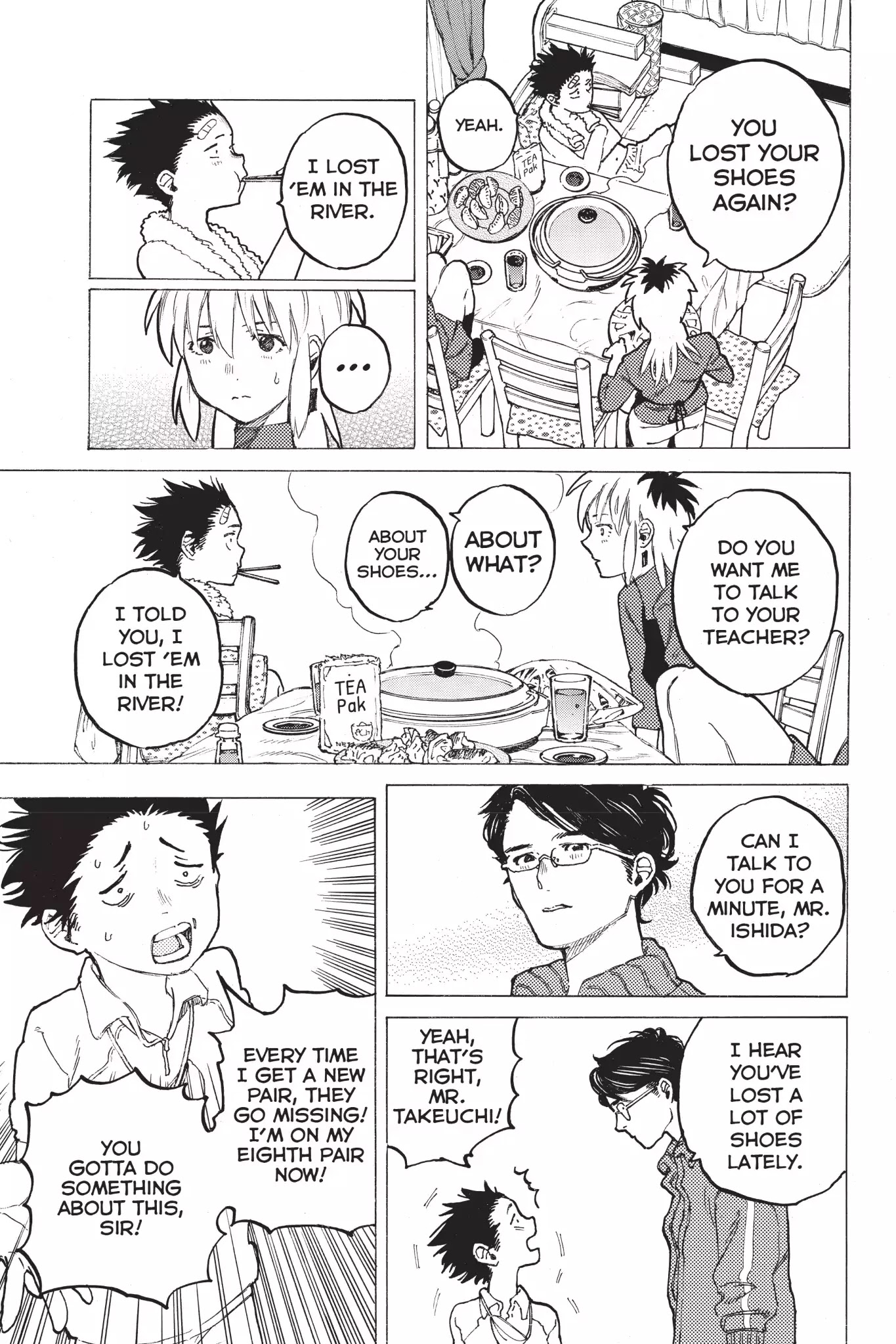Koe no Katachi Chapter 4 page 5 - Chapter 4: Nishimiya, You Piece of Shit