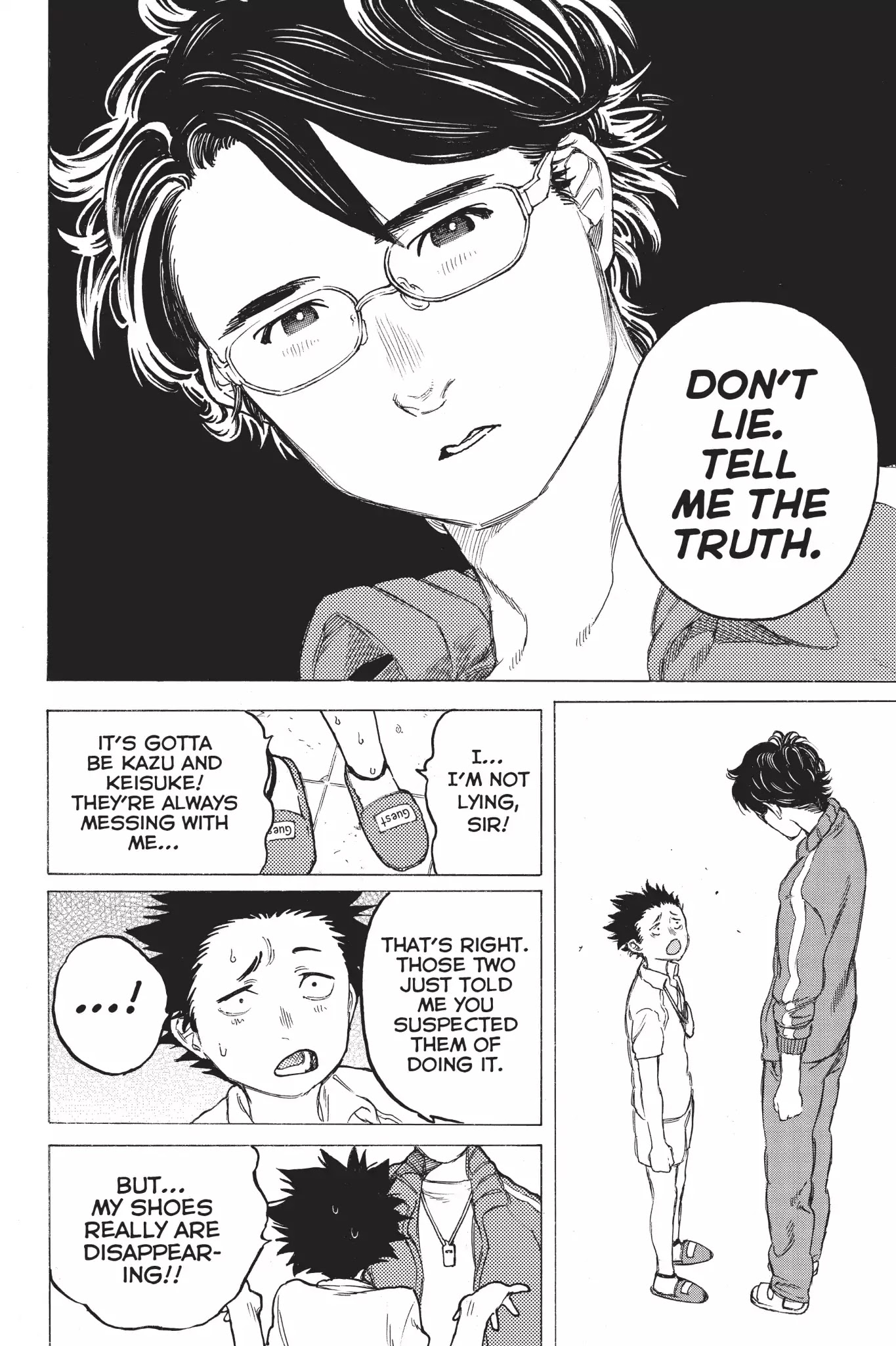 Koe no Katachi Chapter 4 page 6 - Chapter 4: Nishimiya, You Piece of Shit