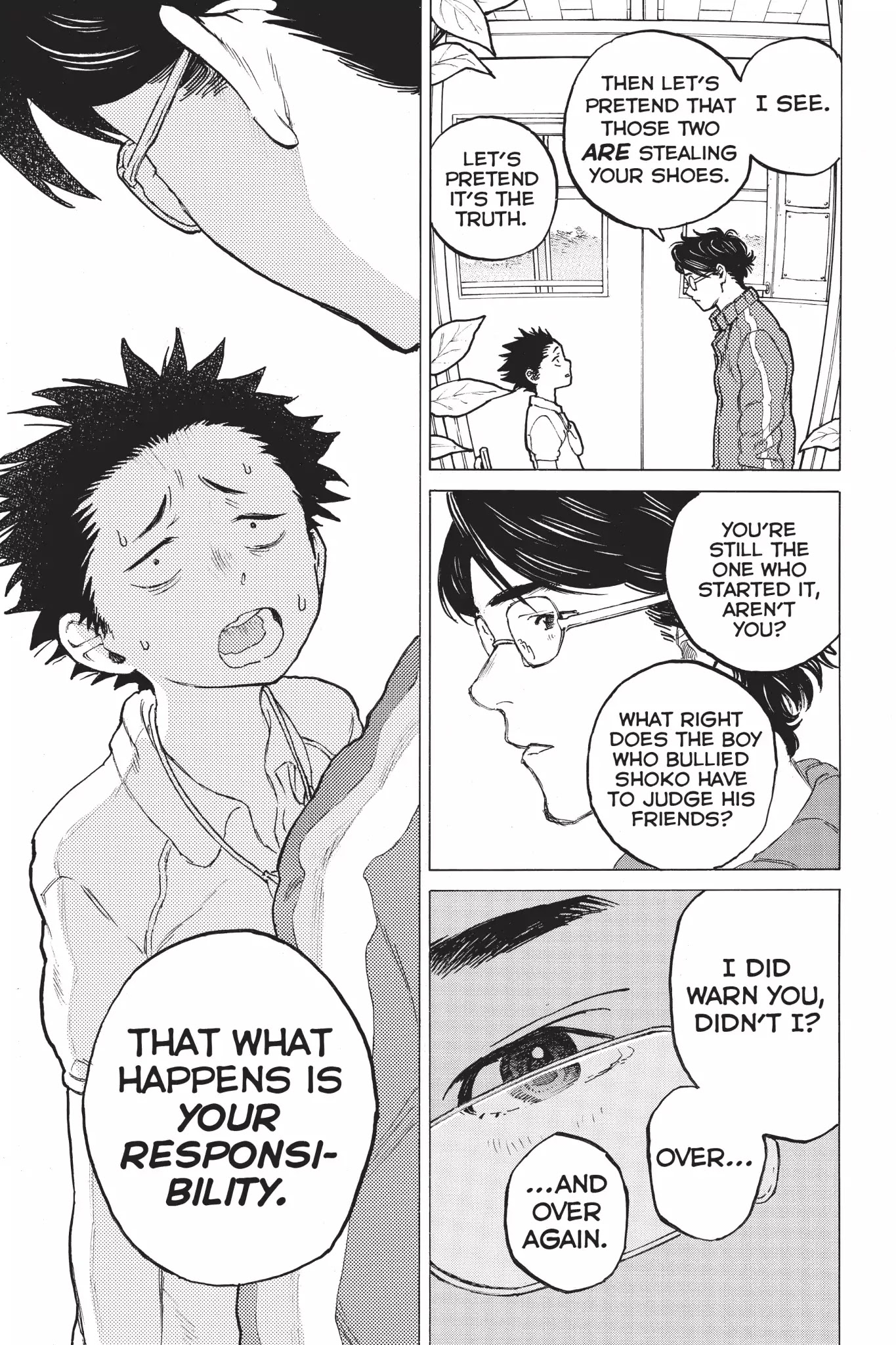 Koe no Katachi Chapter 4 page 7 - Chapter 4: Nishimiya, You Piece of Shit
