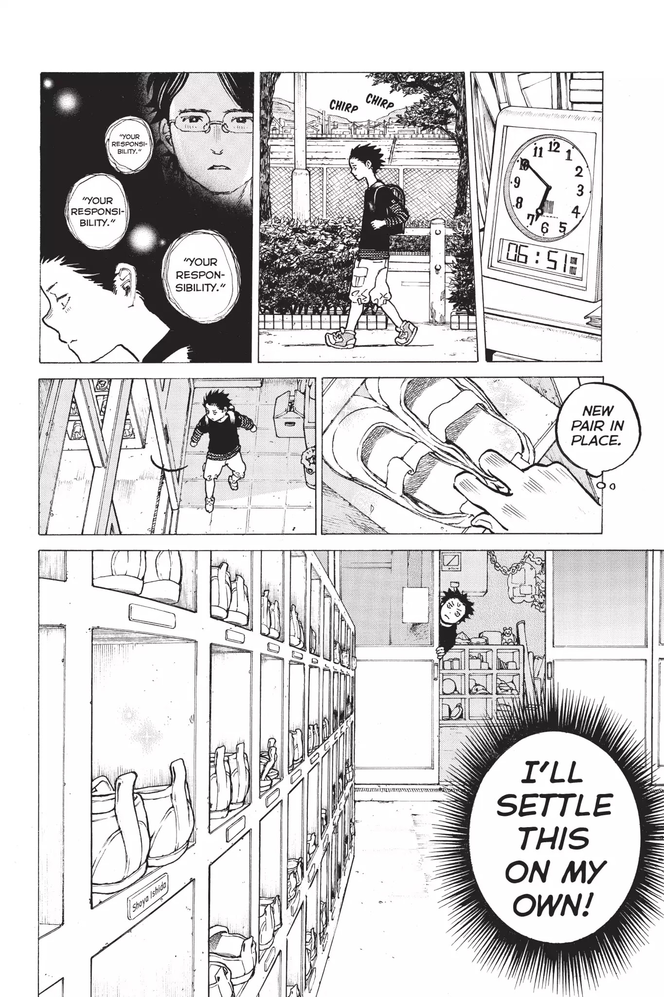 Koe no Katachi Chapter 4 page 8 - Chapter 4: Nishimiya, You Piece of Shit